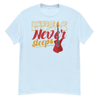 MUSIC NEVER SLEEPS unisex t-shirt - - Music t-shirts - Printoo Shop