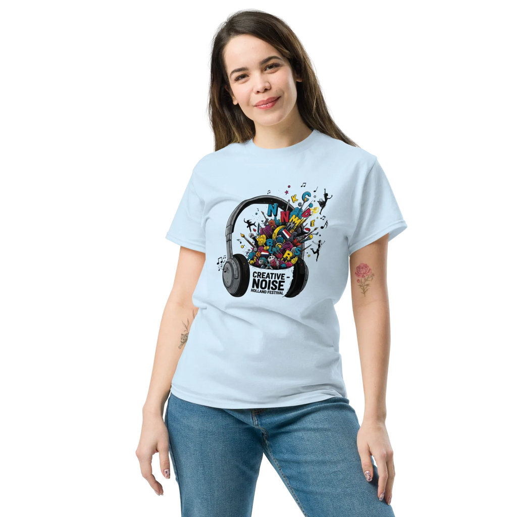 CREATIVE NOISE STATEMENT unisex t-shirt - Printoo Shop - - Music t-shirt, t-shirt, unisex, Unisex Classic Tee | Gildan 5000