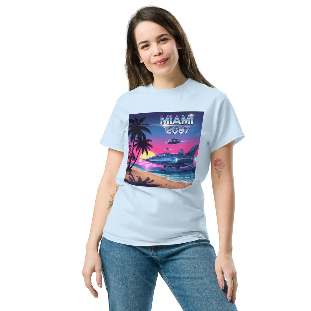 MIAMI 2087 FUTURE CITY unisex t-shirt - - - Printoo Shop