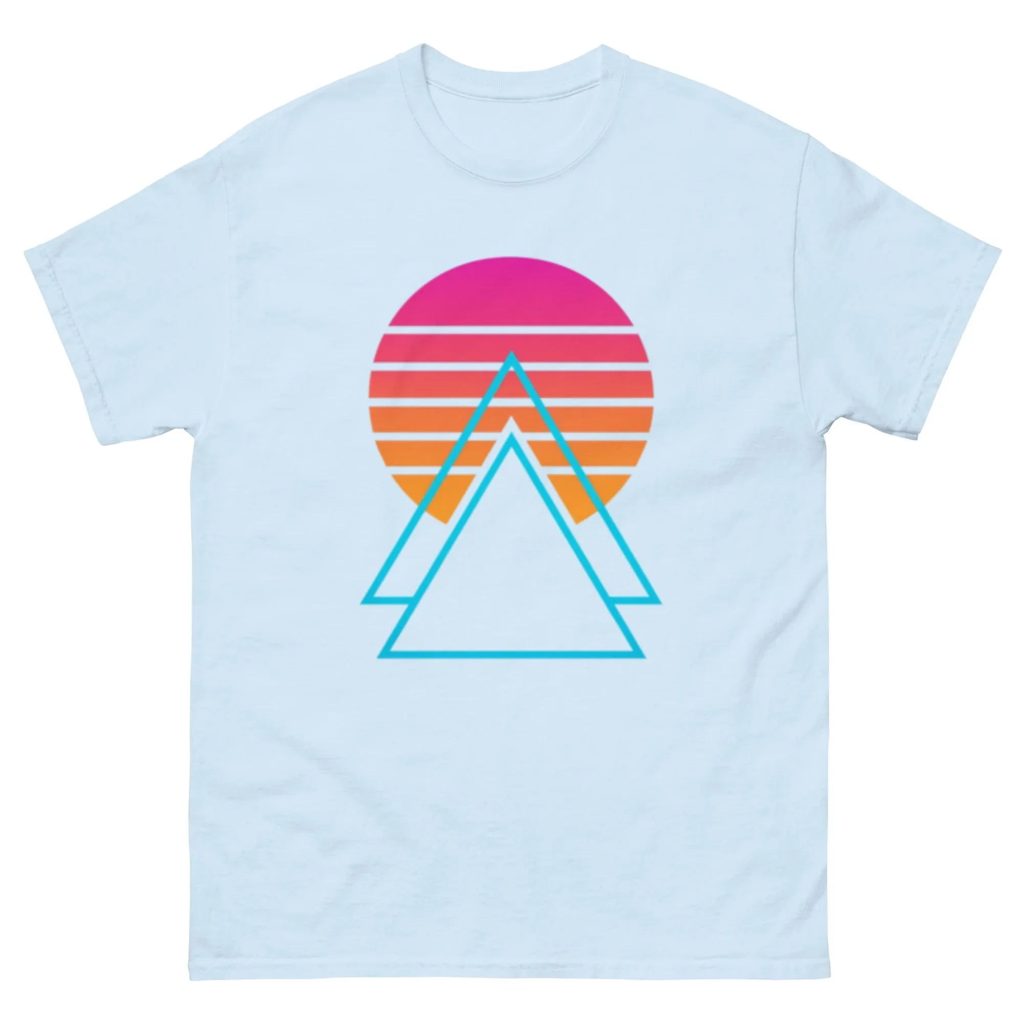 TWILIGHT TRIANGLES unisex t-shirt - Printoo Shop - - Retro & Synthwave T-Shirts, t-shirt, unisex, Unisex Classic Tee | Gildan 5000