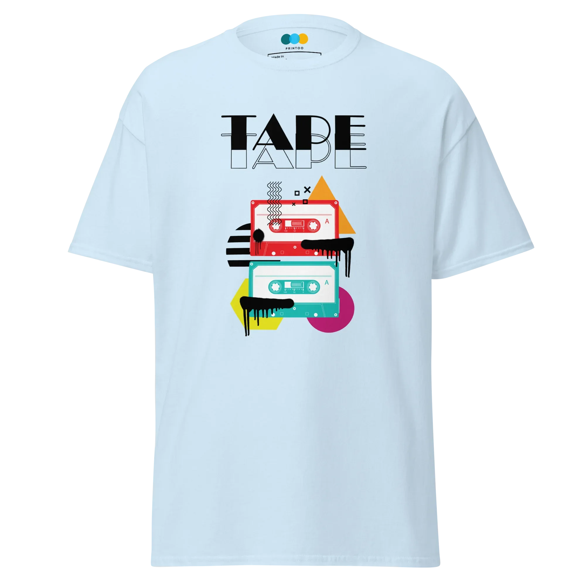 Produktbild: RETRO VIBE TAPE ART Damen T-Shirt - Cardinal / S - Printoo Shop - 7349970_15819