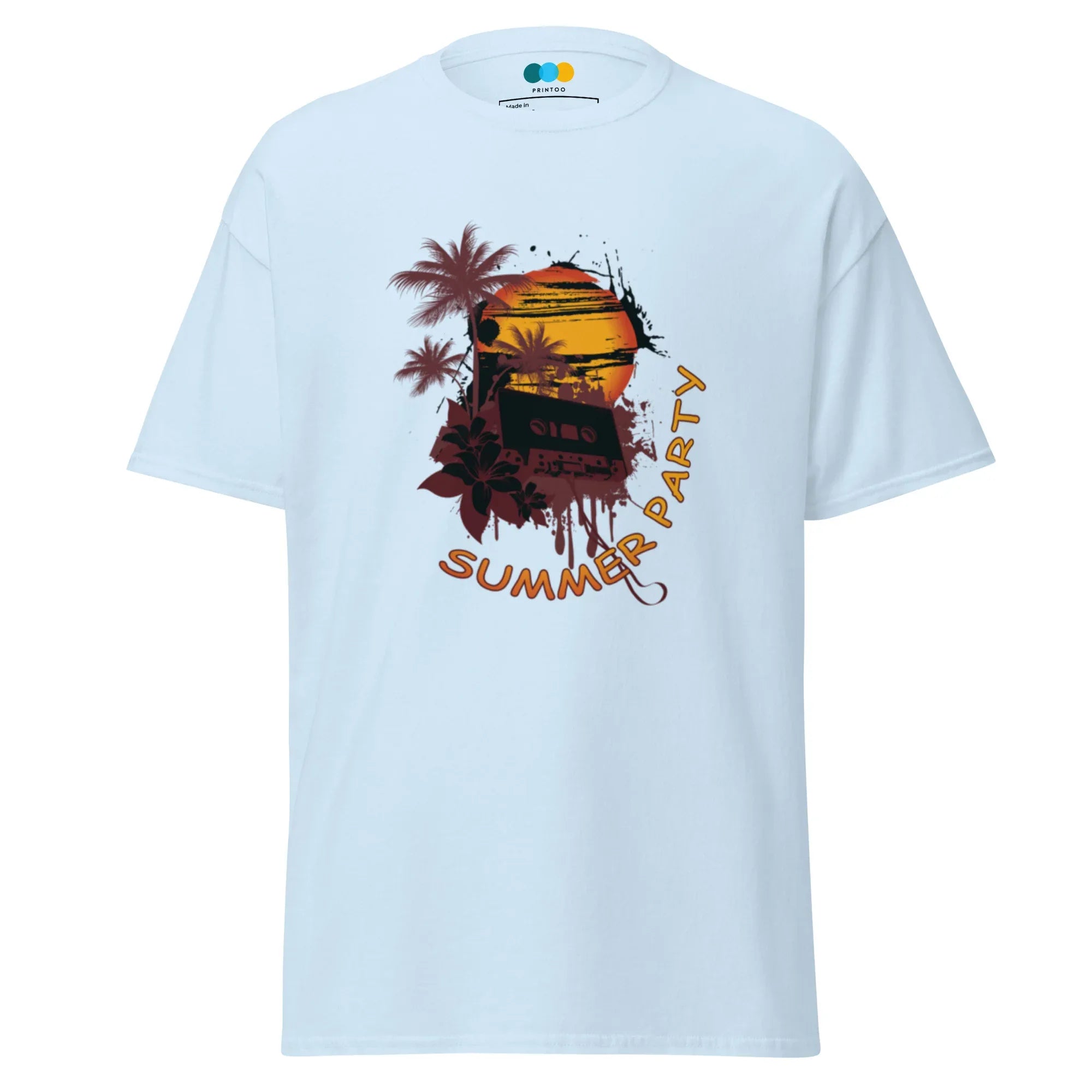 SUMMER PARTY men’s t-shirt - Sapphire / S - Printoo Shop - 5011747_21659