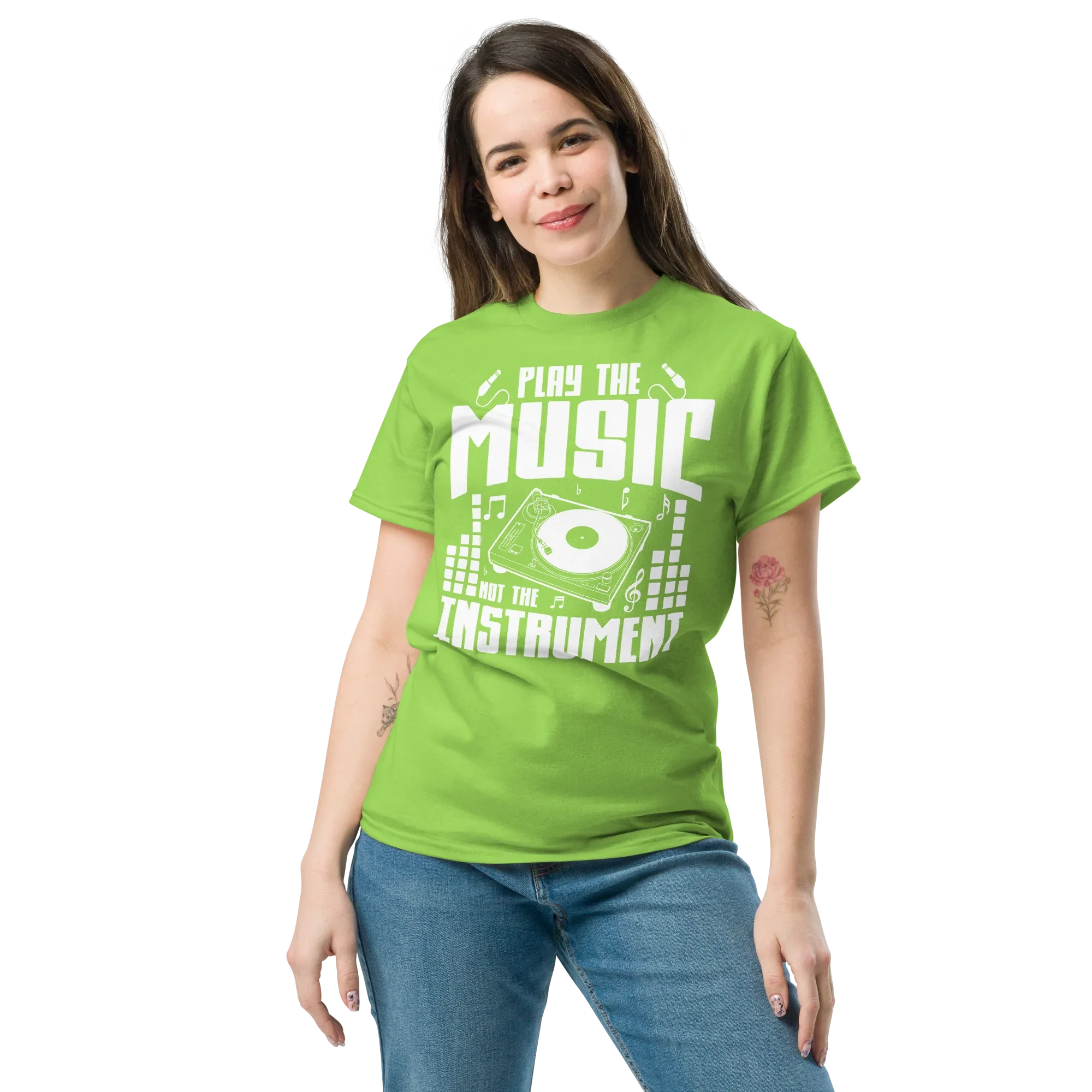 PLAY THE MUSIC NOT THE INSTRUMENT unisex t-shirt - - Music t-shirts - Printoo Shop