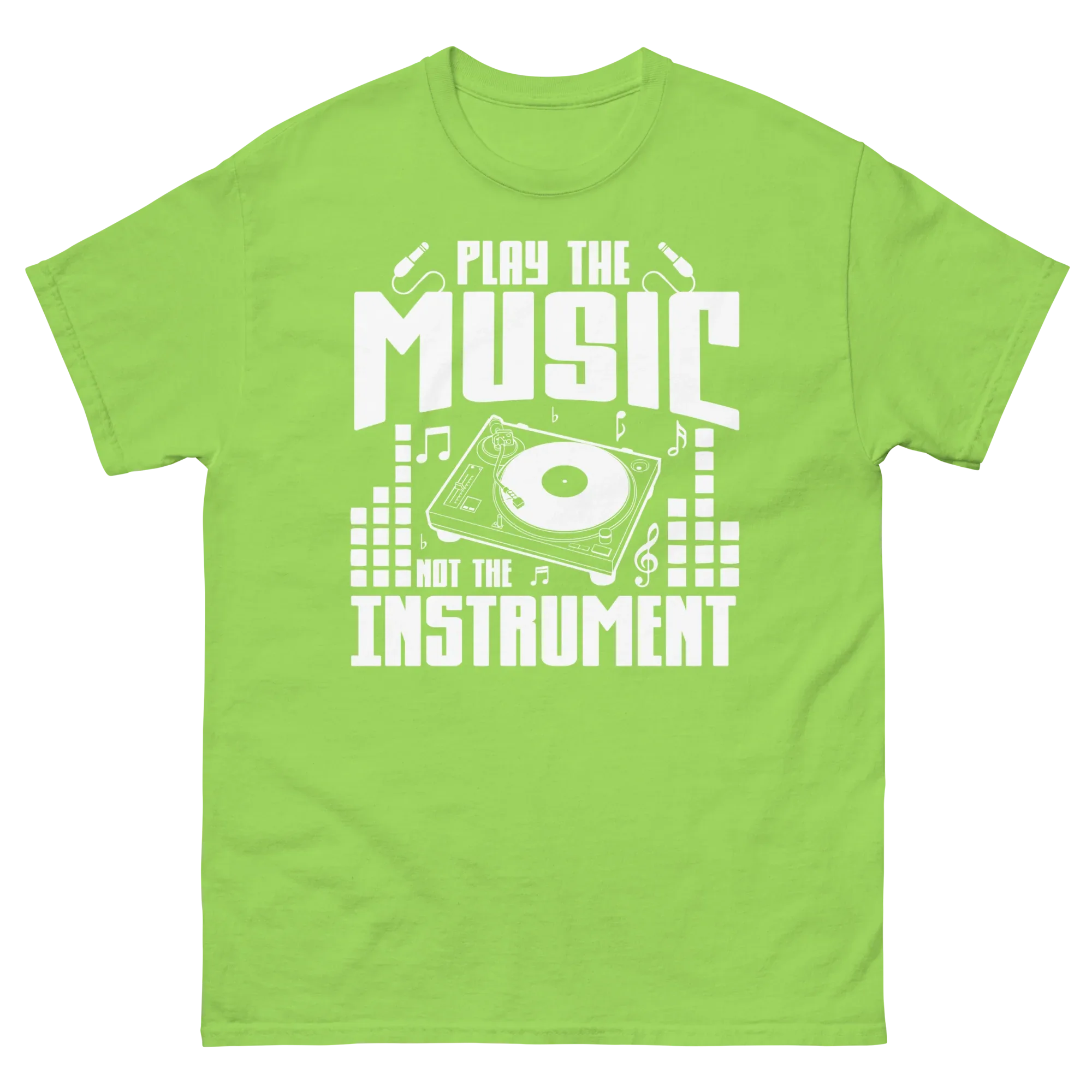 PLAY THE MUSIC NOT THE INSTRUMENT unisex t-shirt - Printoo Shop - - 018.png, Music t-shirt, t-shirt, unisex, Unisex Classic Tee | Gildan 5000