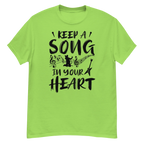 KEEP A SOUND IN YOUR HEART unisex t-shirt - - Music t-shirts - Printoo Shop