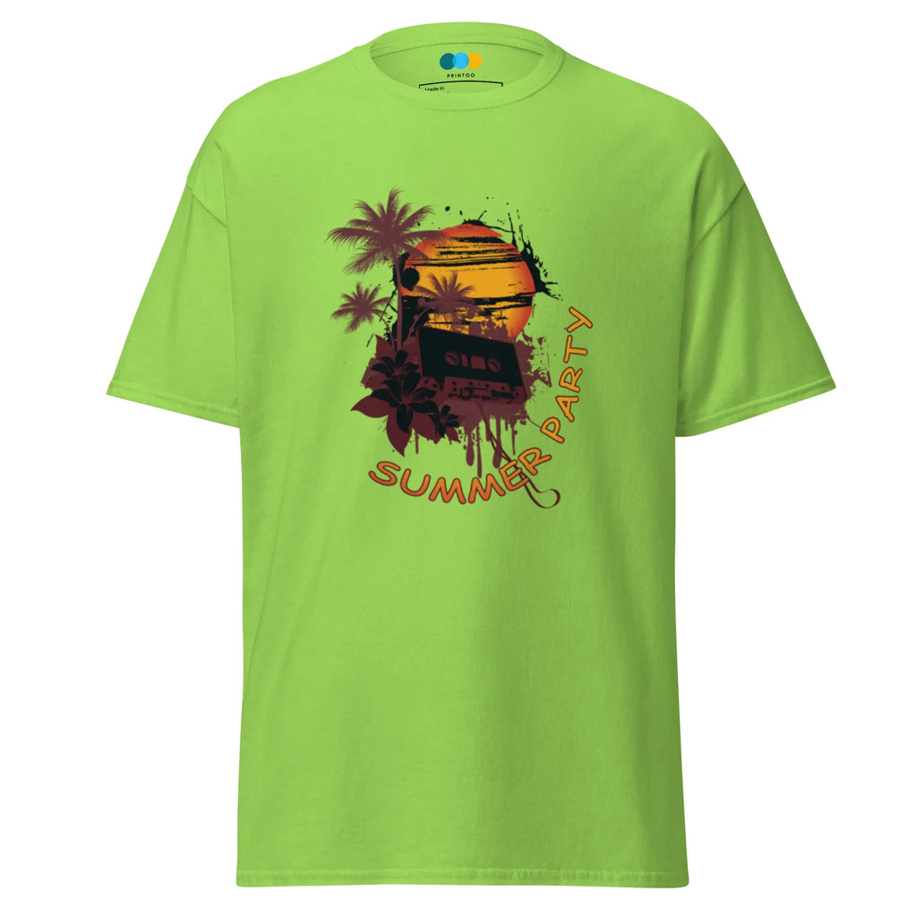 SUMMER PARTY men’s t-shirt - Sapphire / S - Printoo Shop - 5011747_21659