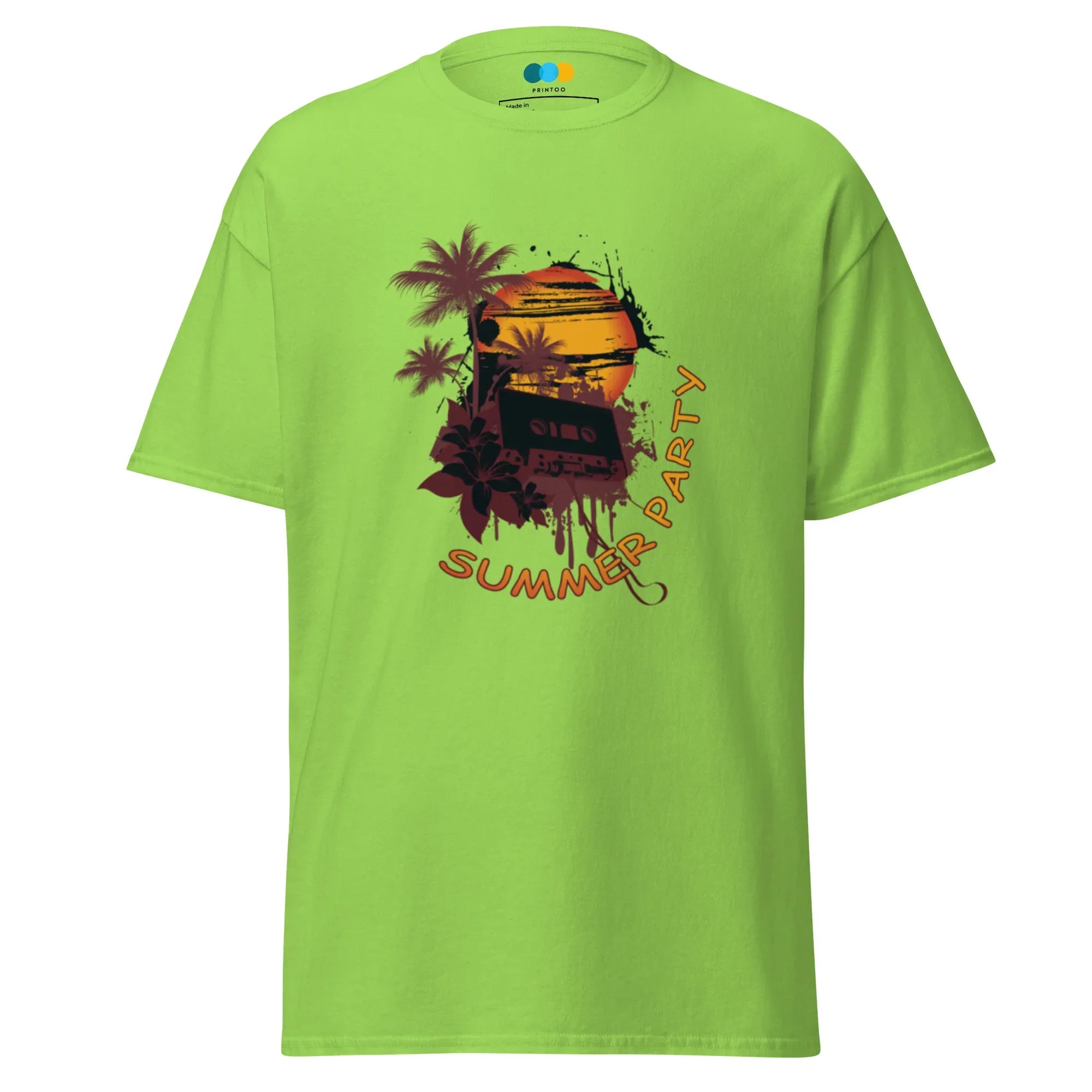 SUMMER PARTY men’s t-shirt - Sapphire / S - Printoo Shop - 5011747_21659