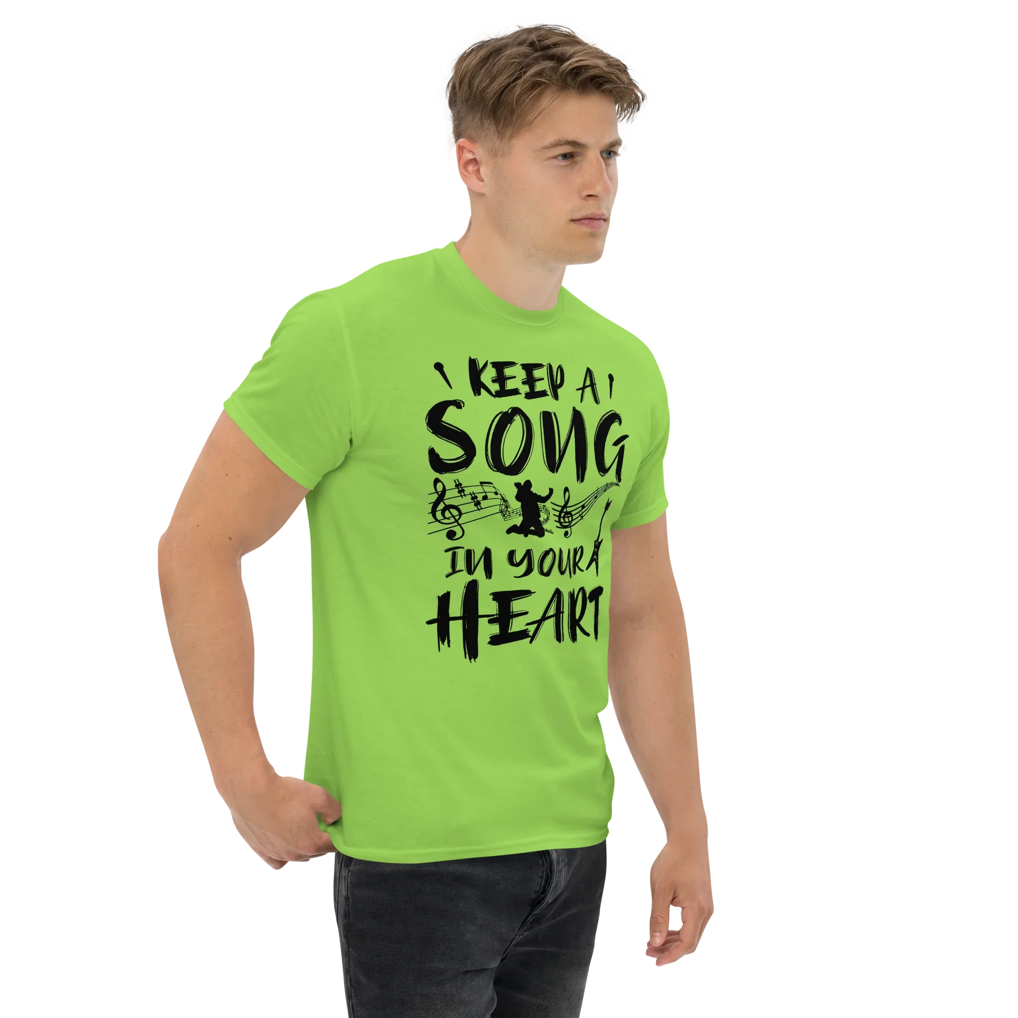 KEEP A SOUND IN YOUR HEART unisex t-shirt - - Music t-shirts - Printoo Shop