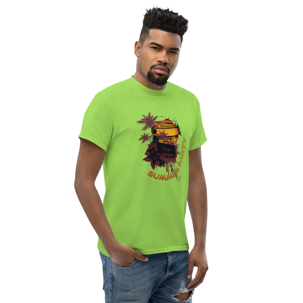 SUMMER PARTY men’s t-shirt - Sapphire / S - Printoo Shop - 5011747_21659