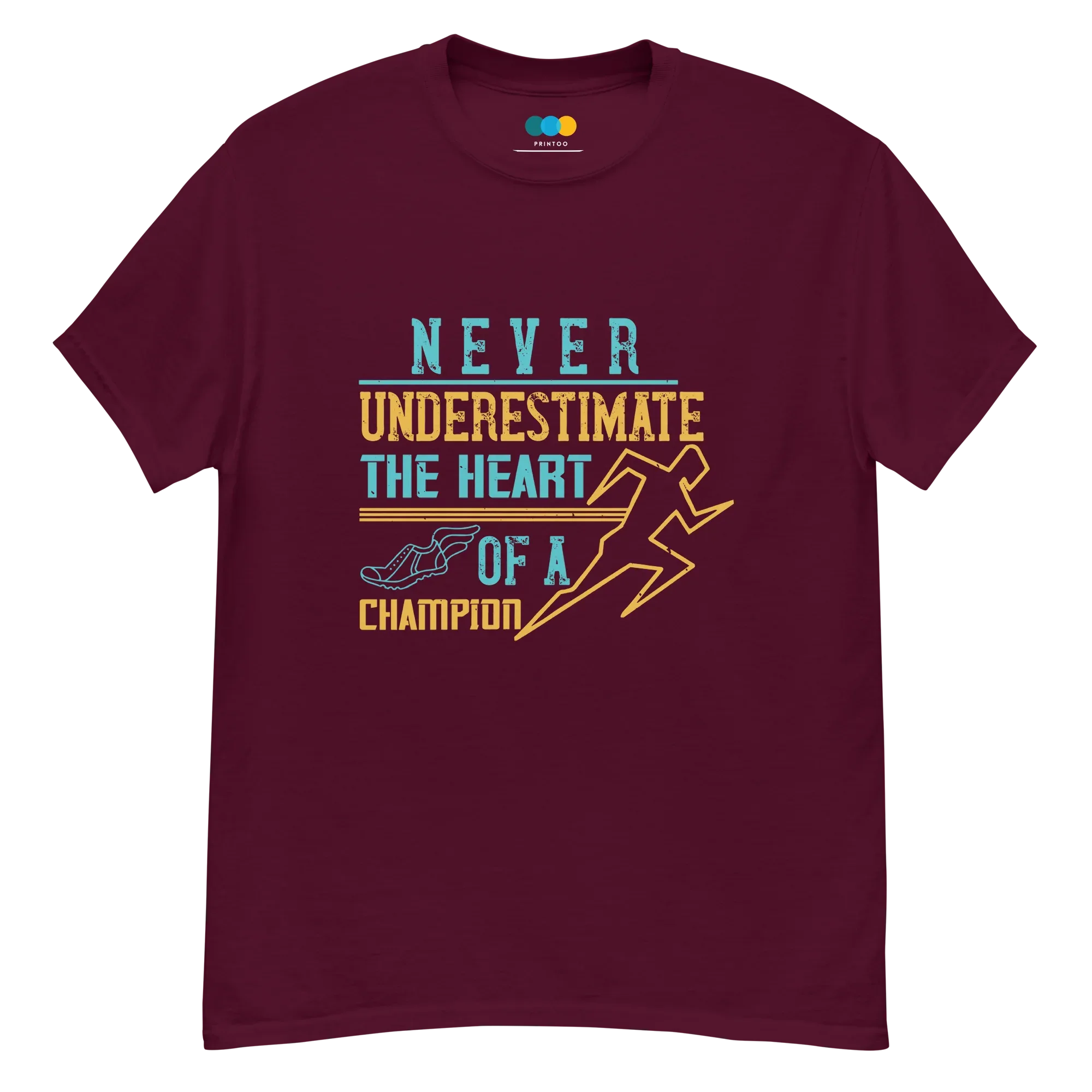 HEART OF A CHAMPION unisex t-shirt - - Running - Printoo Shop