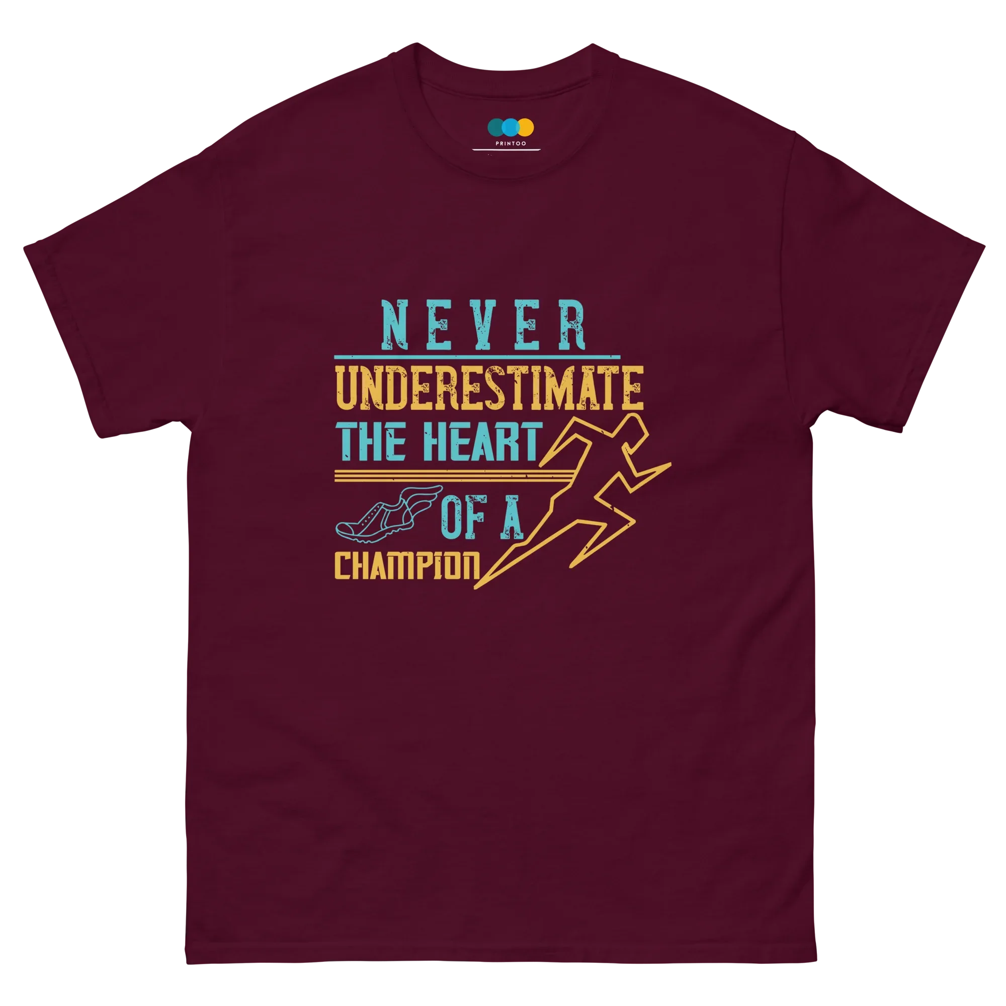 HEART OF A CHAMPION unisex t-shirt - - Running - Printoo Shop