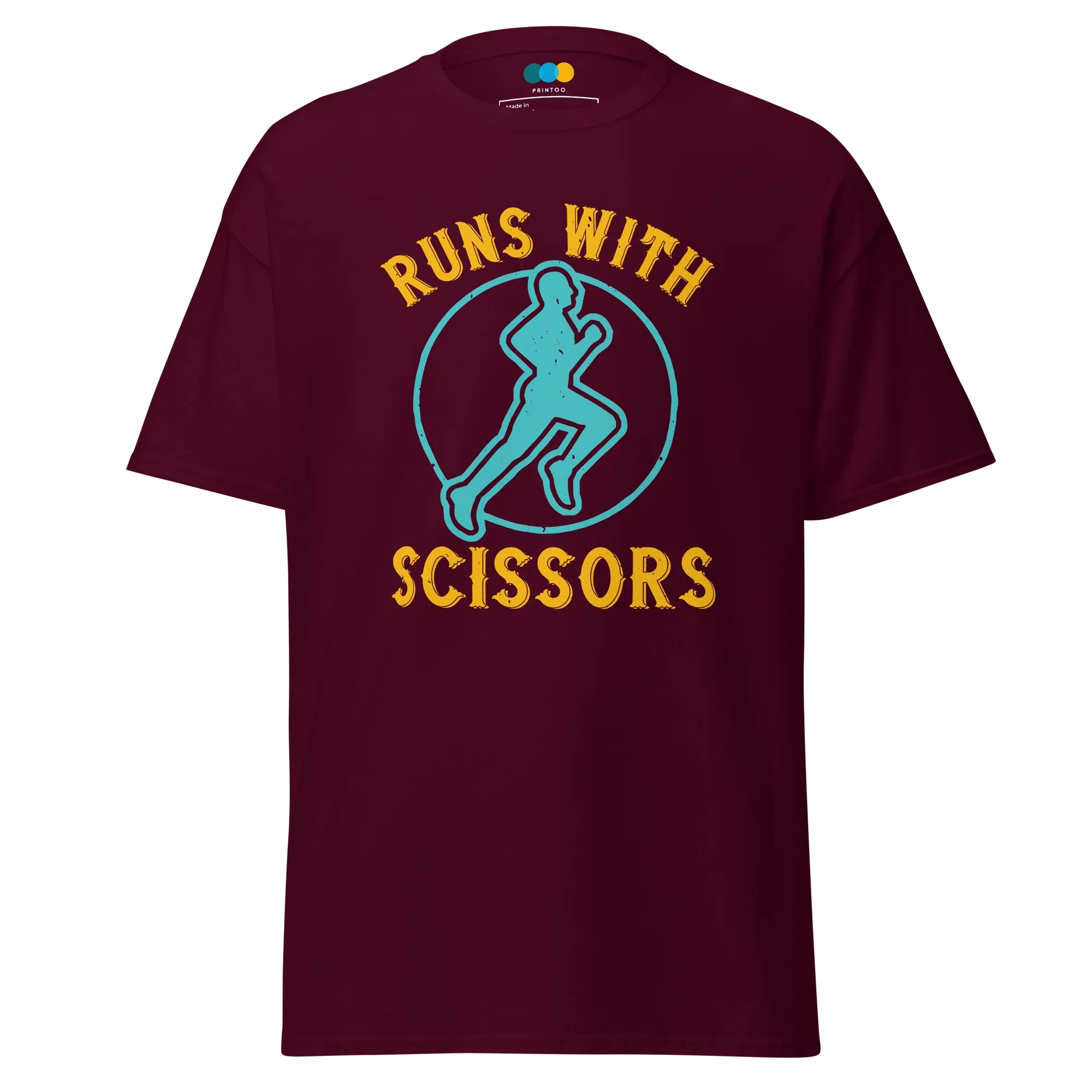 RUNS /w SCISSORS unisex t-shirt - - Running - Printoo Shop