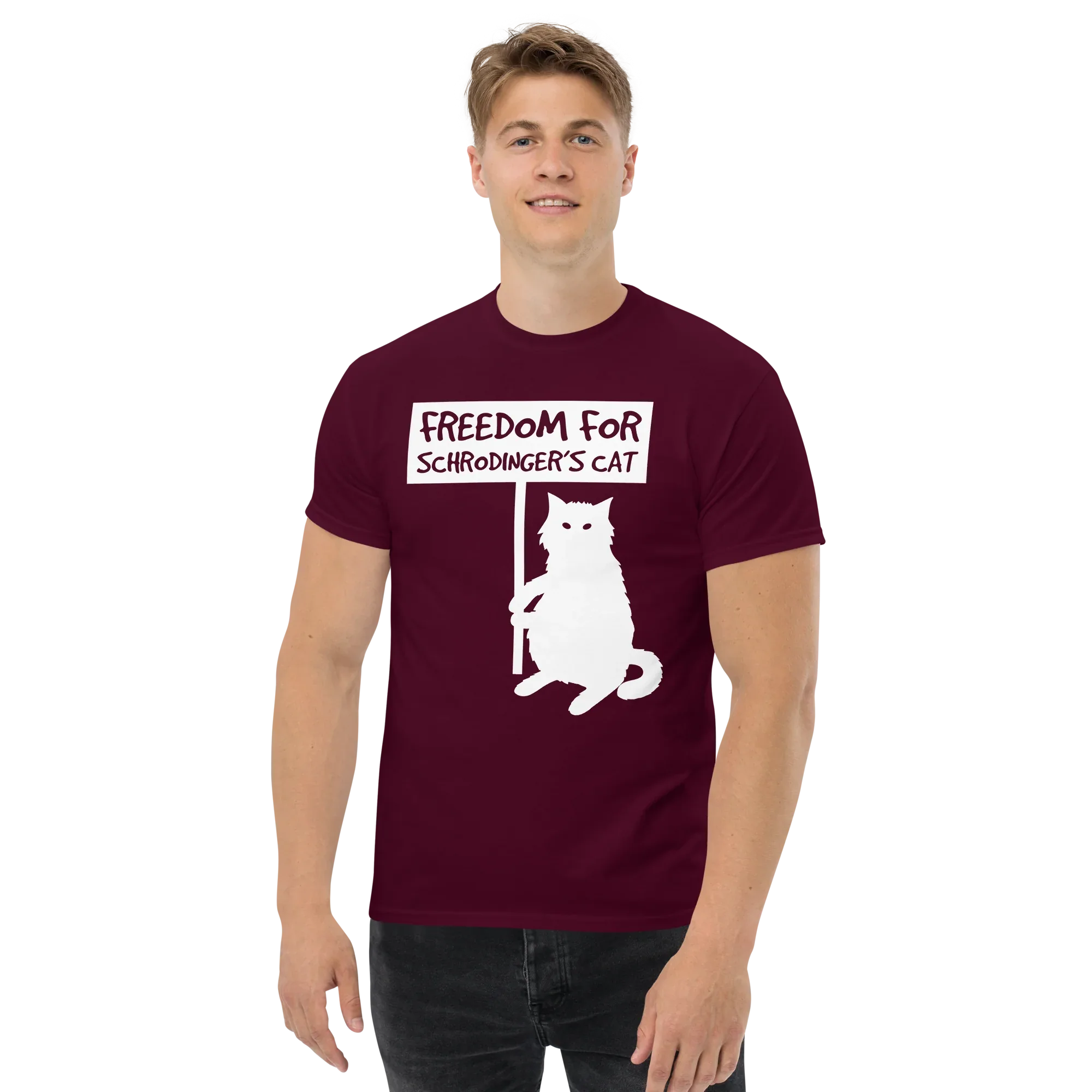 SCHRODINGER'S CAT unisex t-shirt - - Cat t-shirts - Printoo Shop