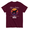 BETTER WITH DOGS unisex t-shirt - - Dogs t-shirt - Printoo Shop