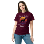 BETTER WITH DOGS unisex t-shirt - - Dogs t-shirt - Printoo Shop