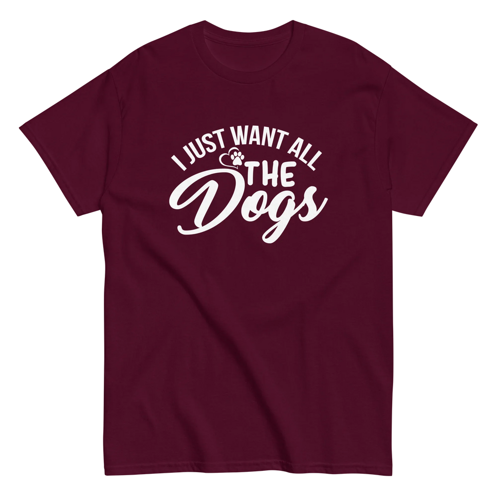 ALL THE DOGS unisex t-shirt - Printoo Shop - - dog, Streetwear look, t-shirt, unisex, Unisex Classic Tee | Gildan 5000