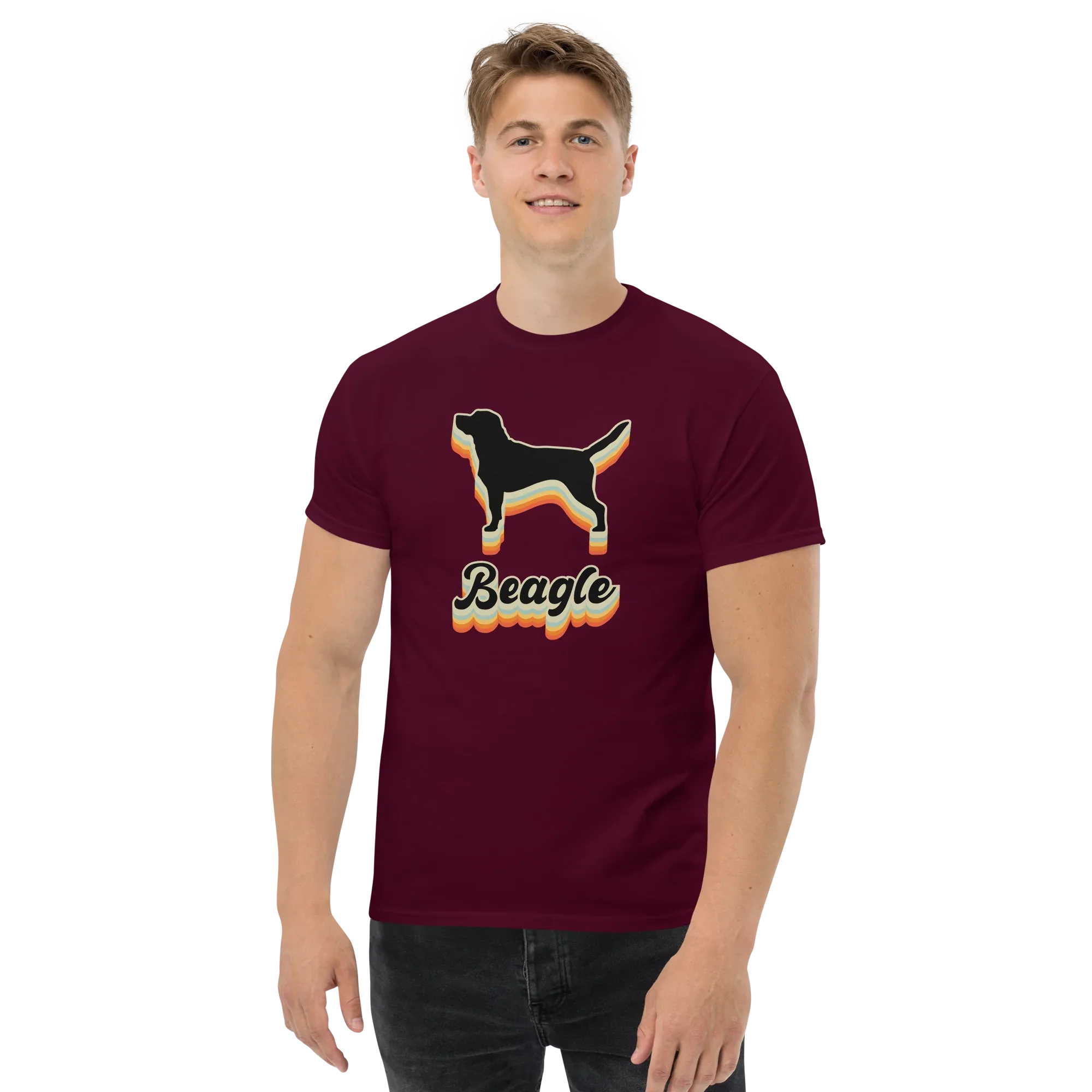 BEAGLE DARK unisex t-shirt - Printoo Shop - - dog, Streetwear look, t-shirt, unisex, Unisex Classic Tee | Gildan 5000