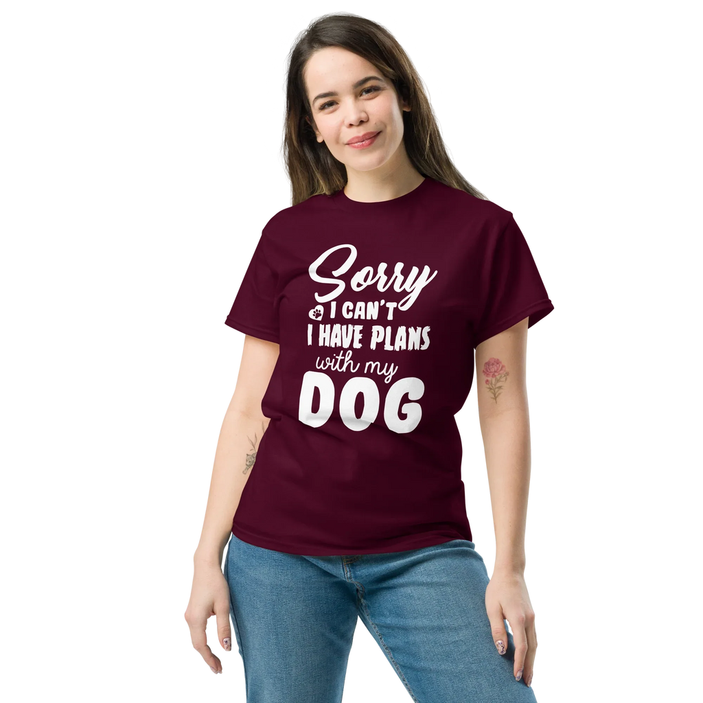 WITH MY DOG unisex t-shirt - - Dogs t-shirt - Printoo Shop