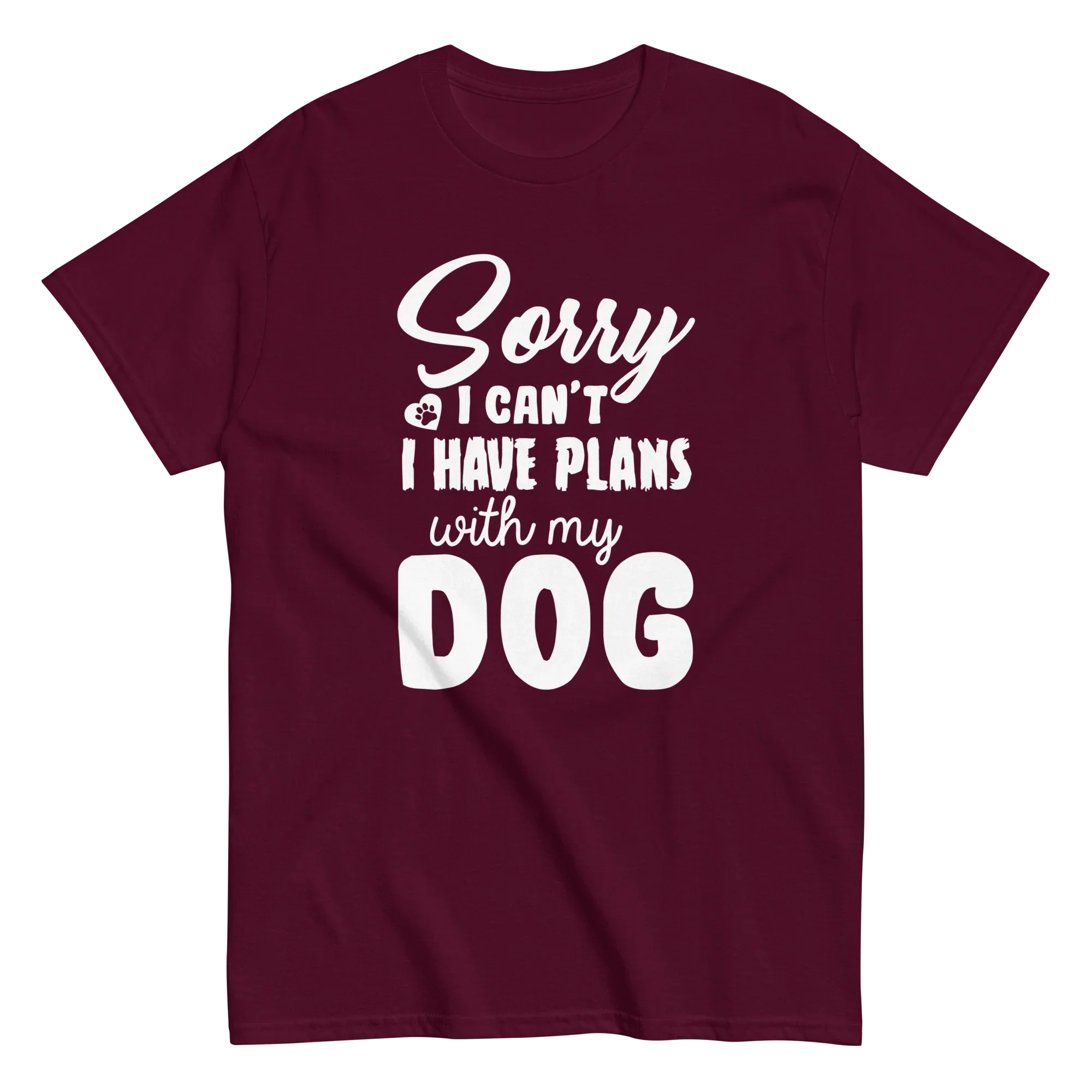 WITH MY DOG unisex t-shirt - - Dogs t-shirt - Printoo Shop