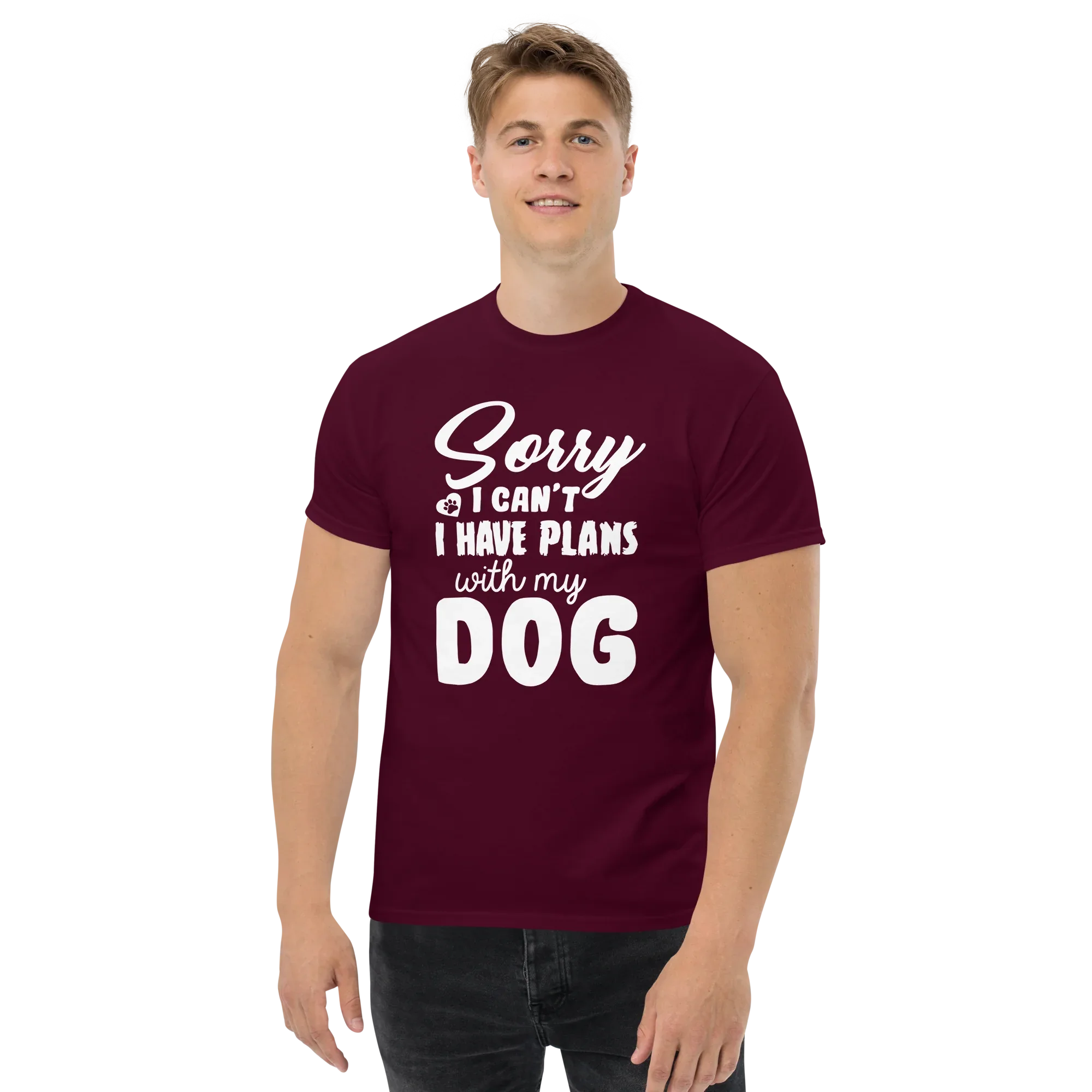 WITH MY DOG unisex t-shirt - - Dogs t-shirt - Printoo Shop
