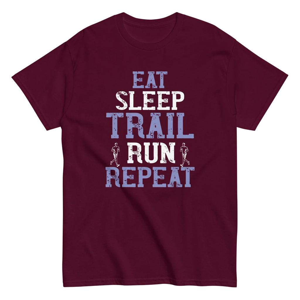 TRAIL RUNNERS MANTRA unisex t-shirt - Maroon / S - Printoo Shop - 7326559_12634