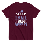 TRAIL RUNNERS MANTRA unisex t-shirt - Maroon / S - Printoo Shop - 7326559_12634