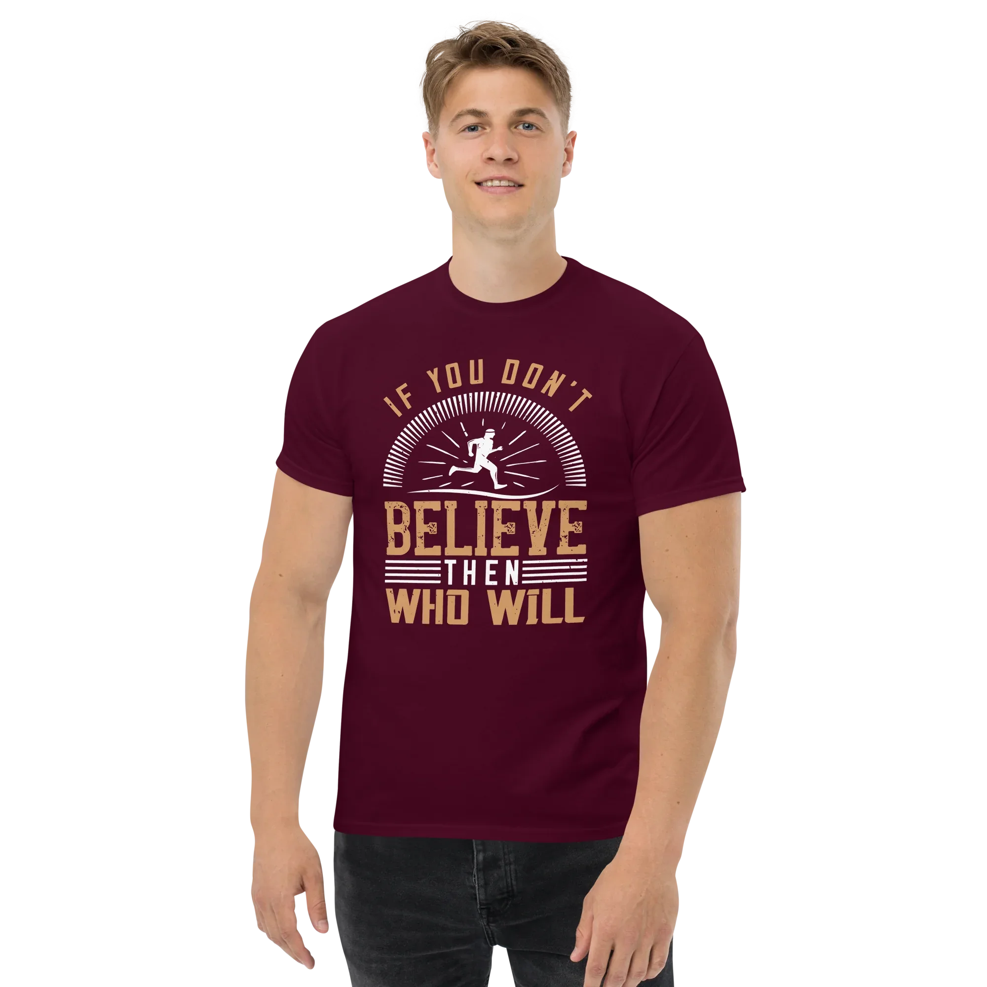 BELIEVE IT unisex t-shirt - Printoo Shop - - running, t-shirt, unisex, Unisex Classic Tee | Gildan 5000