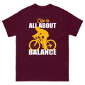BALANCED LIFE unisex t-shirt - Printoo Shop - - bicycle, t-shirt, unisex, Unisex Classic Tee | Gildan 5000