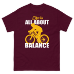 BALANCED LIFE unisex t-shirt - Printoo Shop - - bicycle, t-shirt, unisex, Unisex Classic Tee | Gildan 5000