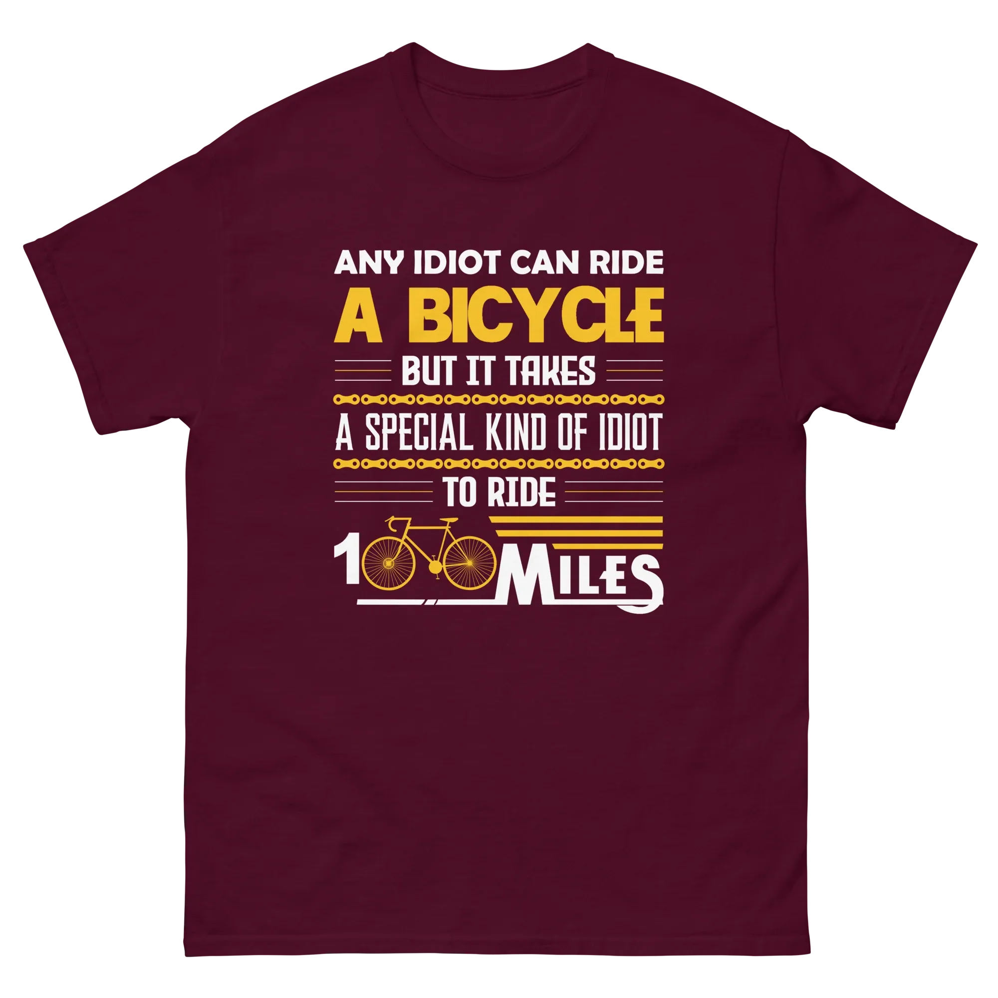100 MILES unisex t-shirt - Printoo Shop - - bicycle, t-shirt, unisex, Unisex Classic Tee | Gildan 5000