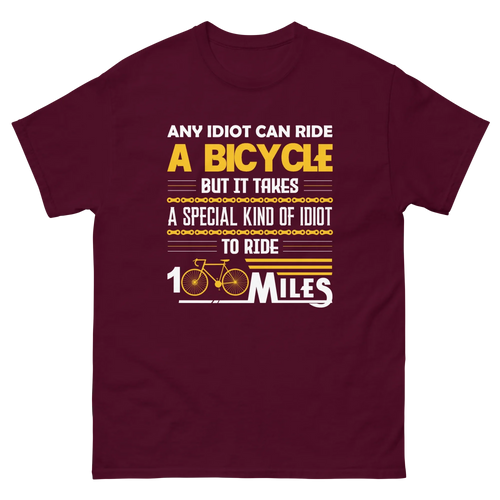 100 MILES unisex t-shirt - Printoo Shop - - bicycle, t-shirt, unisex, Unisex Classic Tee | Gildan 5000