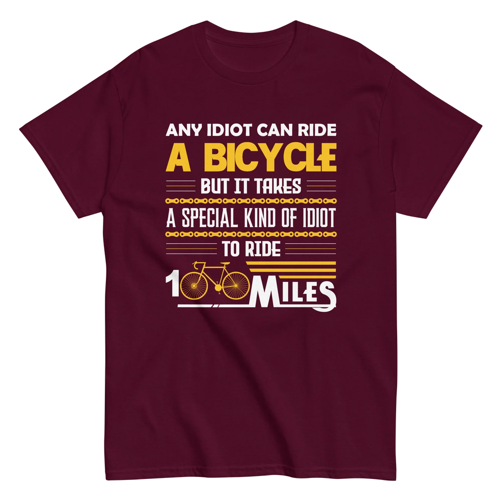 100 MILES unisex t-shirt - Printoo Shop - - bicycle, t-shirt, unisex, Unisex Classic Tee | Gildan 5000