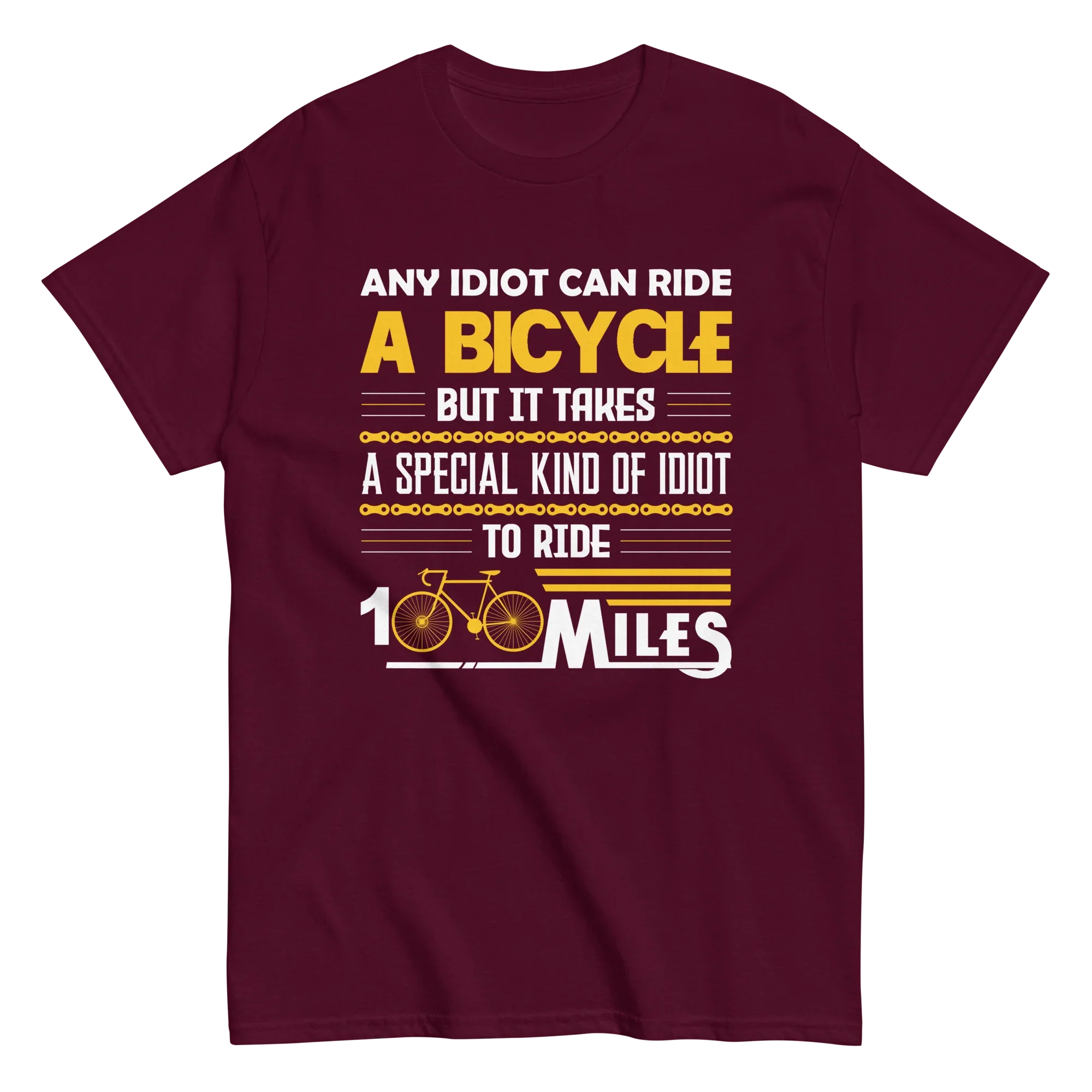 100 MILES unisex t-shirt - Printoo Shop - - bicycle, t-shirt, unisex, Unisex Classic Tee | Gildan 5000
