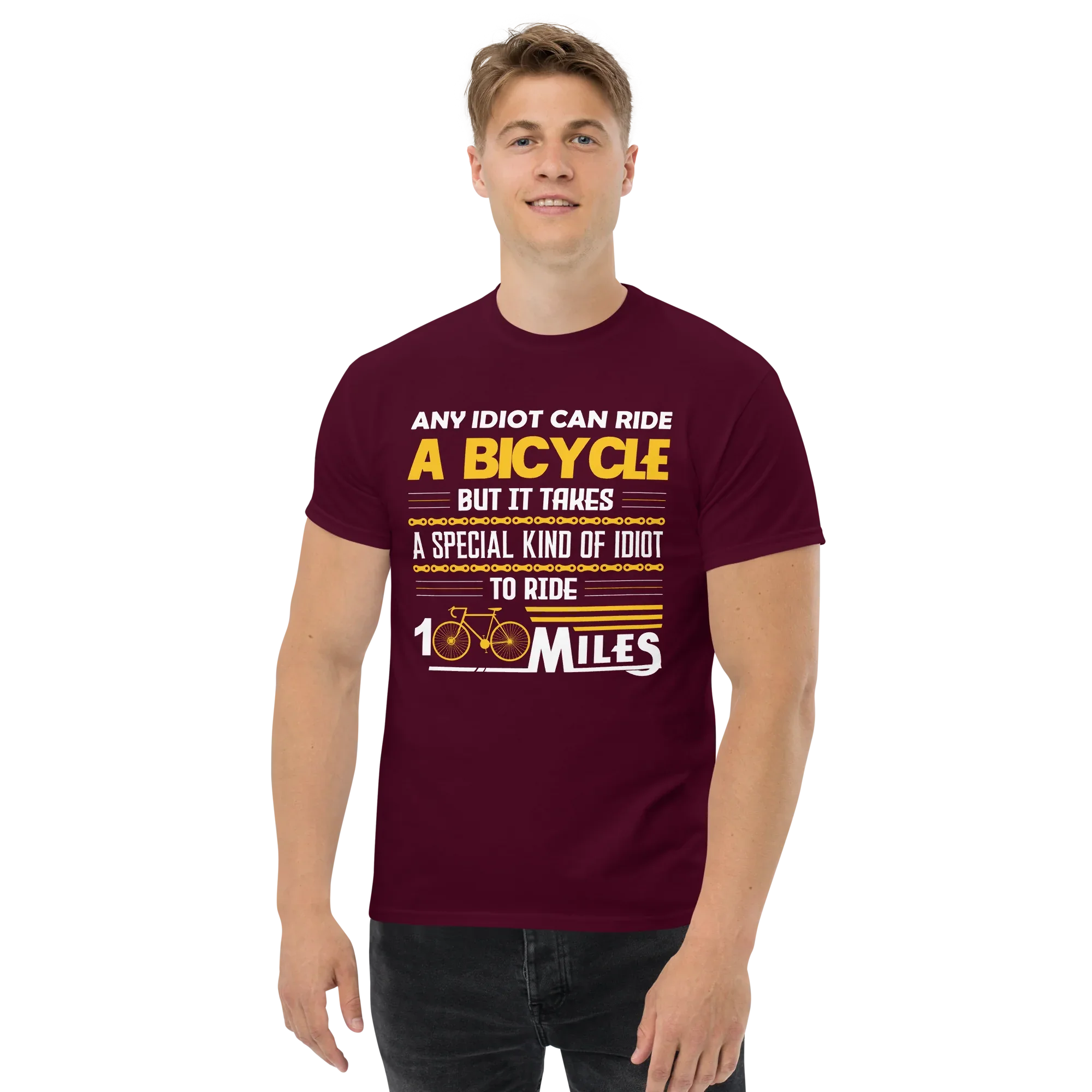 100 MILES unisex t-shirt - Printoo Shop - - bicycle, t-shirt, unisex, Unisex Classic Tee | Gildan 5000