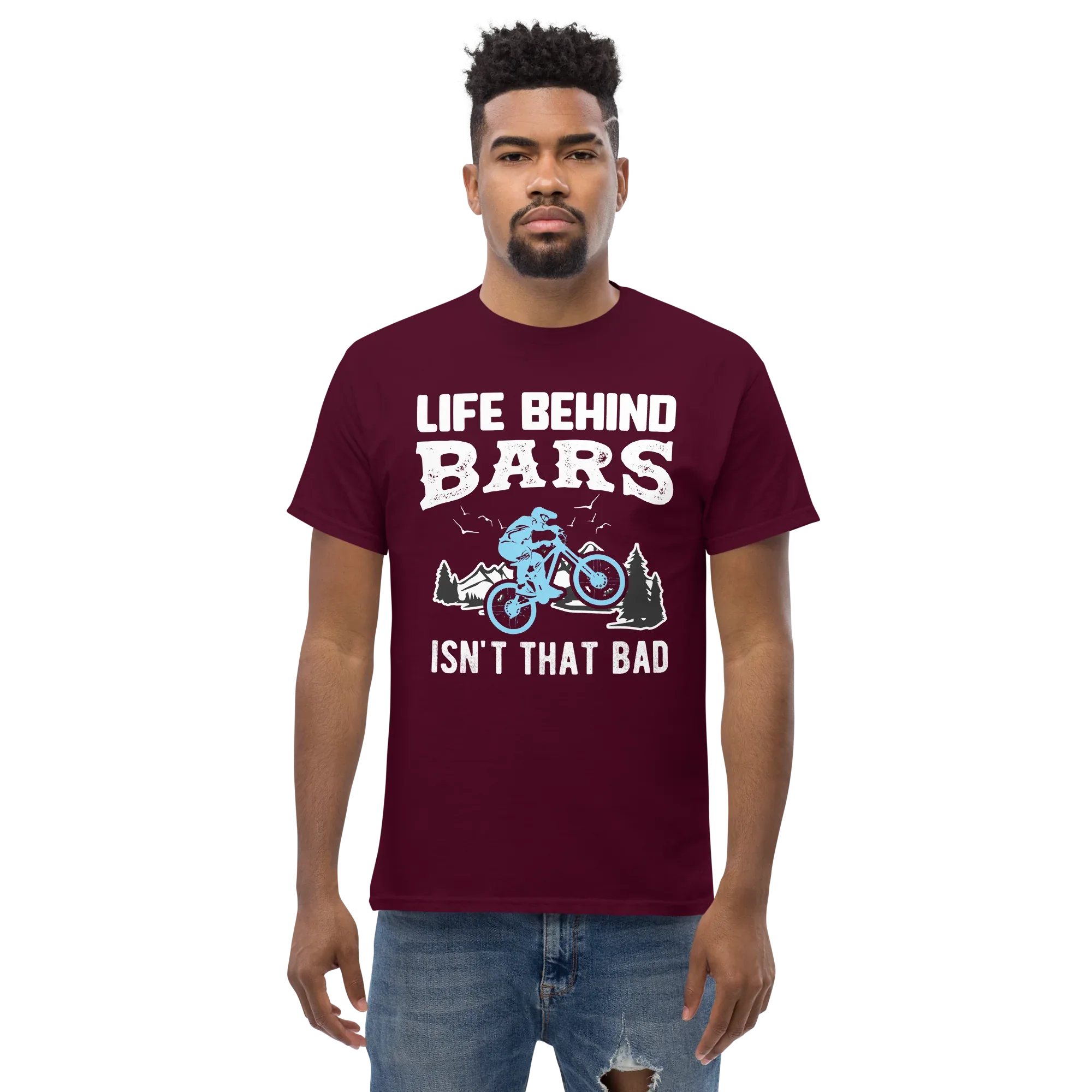 LIFE BEHIND BARS 2 unisex t-shirt - - Bicycle t-shirts - Printoo Shop