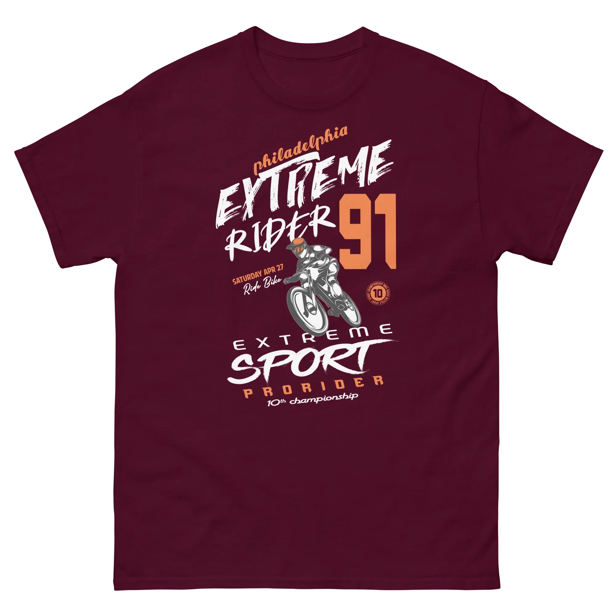 EXTREME RIDER unisex t-shirt - - Bicycle t-shirts - Printoo Shop