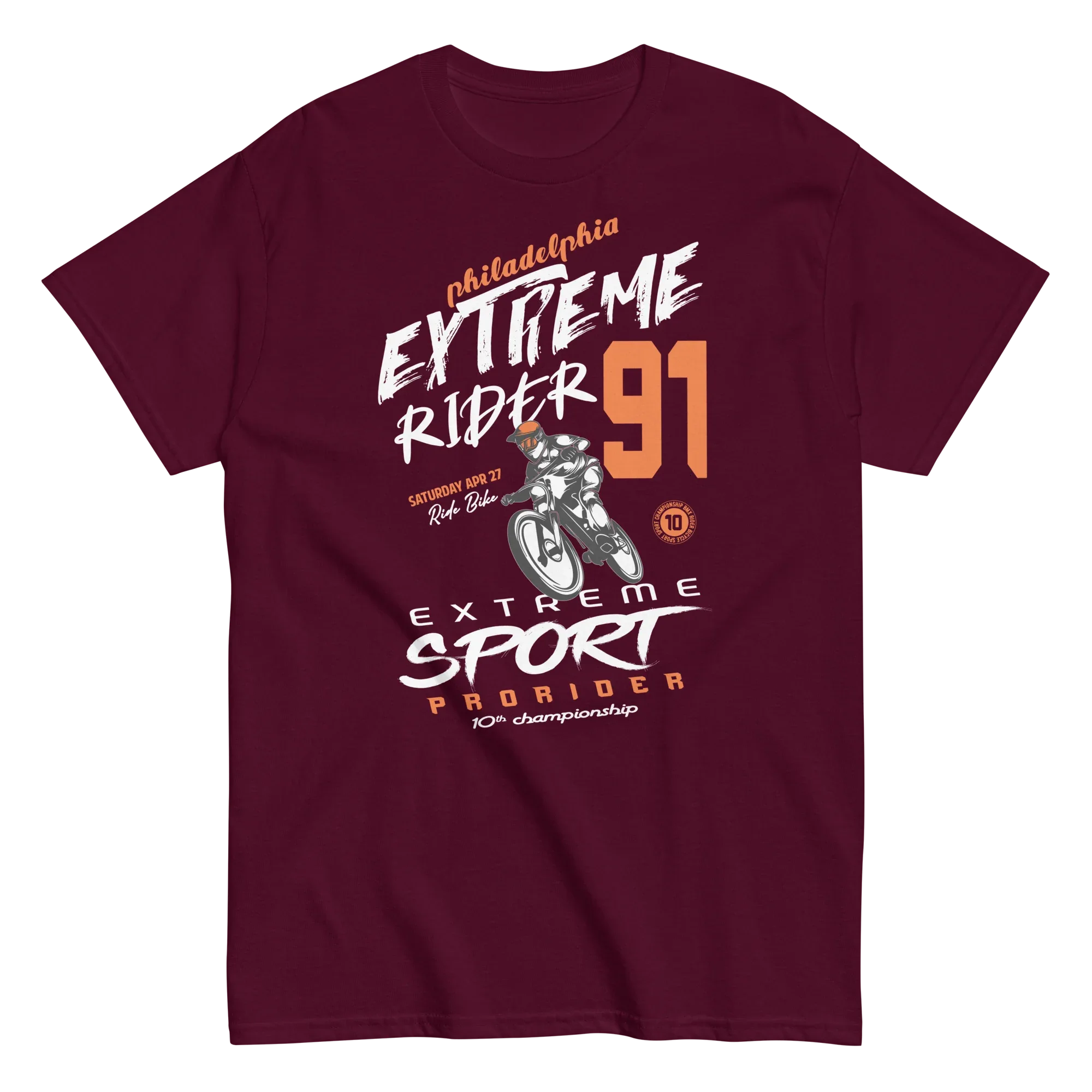 EXTREME RIDER unisex t-shirt - - Bicycle t-shirts - Printoo Shop