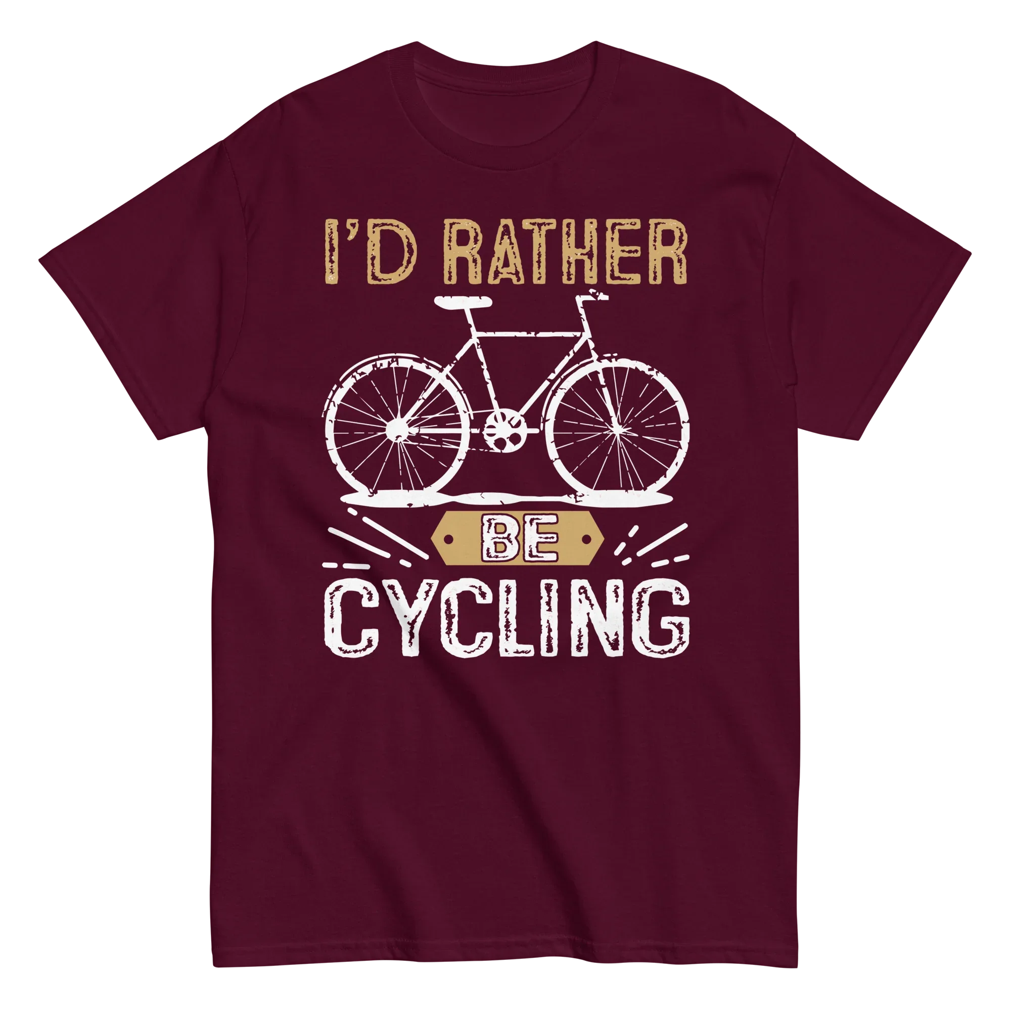 I'D RATHER BE CYCLING unisex t-shirt - - Bicycle t-shirts - Printoo Shop