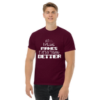 BETTER WITH MUSIC unisex t-shirt - - Music t-shirts - Printoo Shop