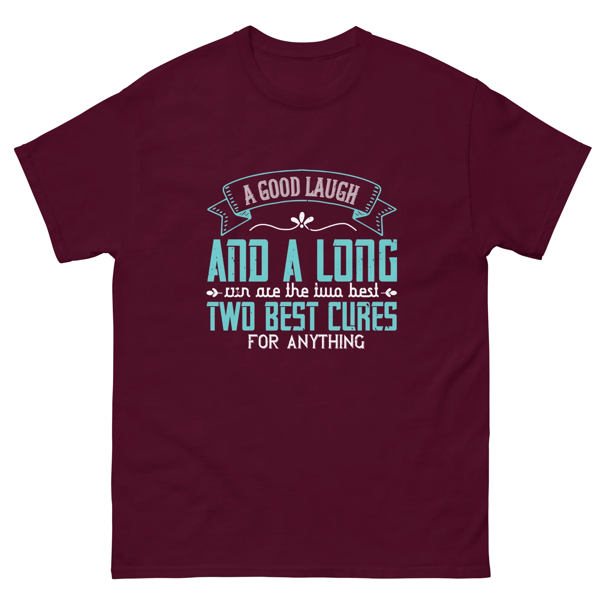 LAUGH & RUN unisex t-shirt - - Running - Printoo Shop