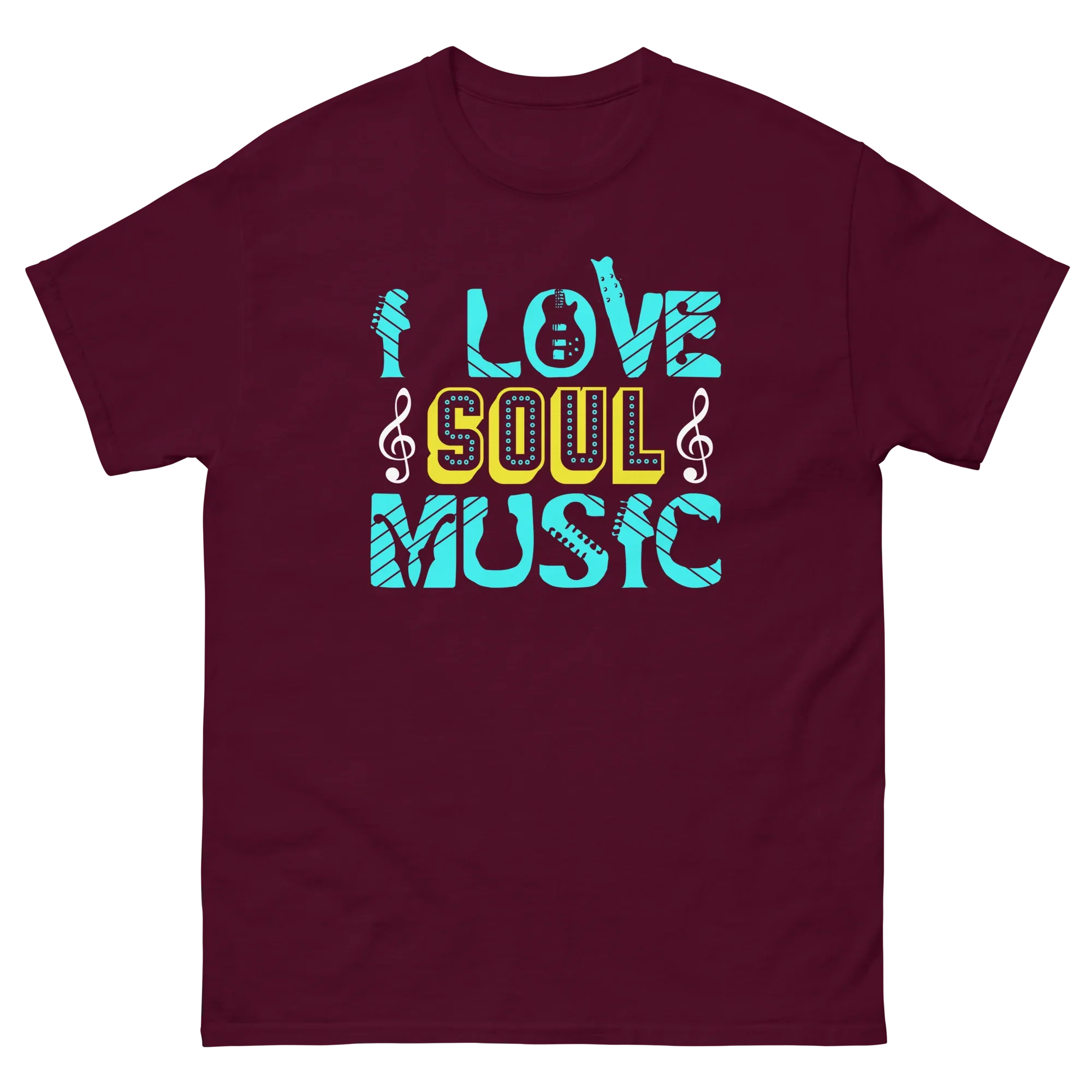 LOVE SOUL MUSIC unisex t-shirt - - Music t-shirts - Printoo Shop