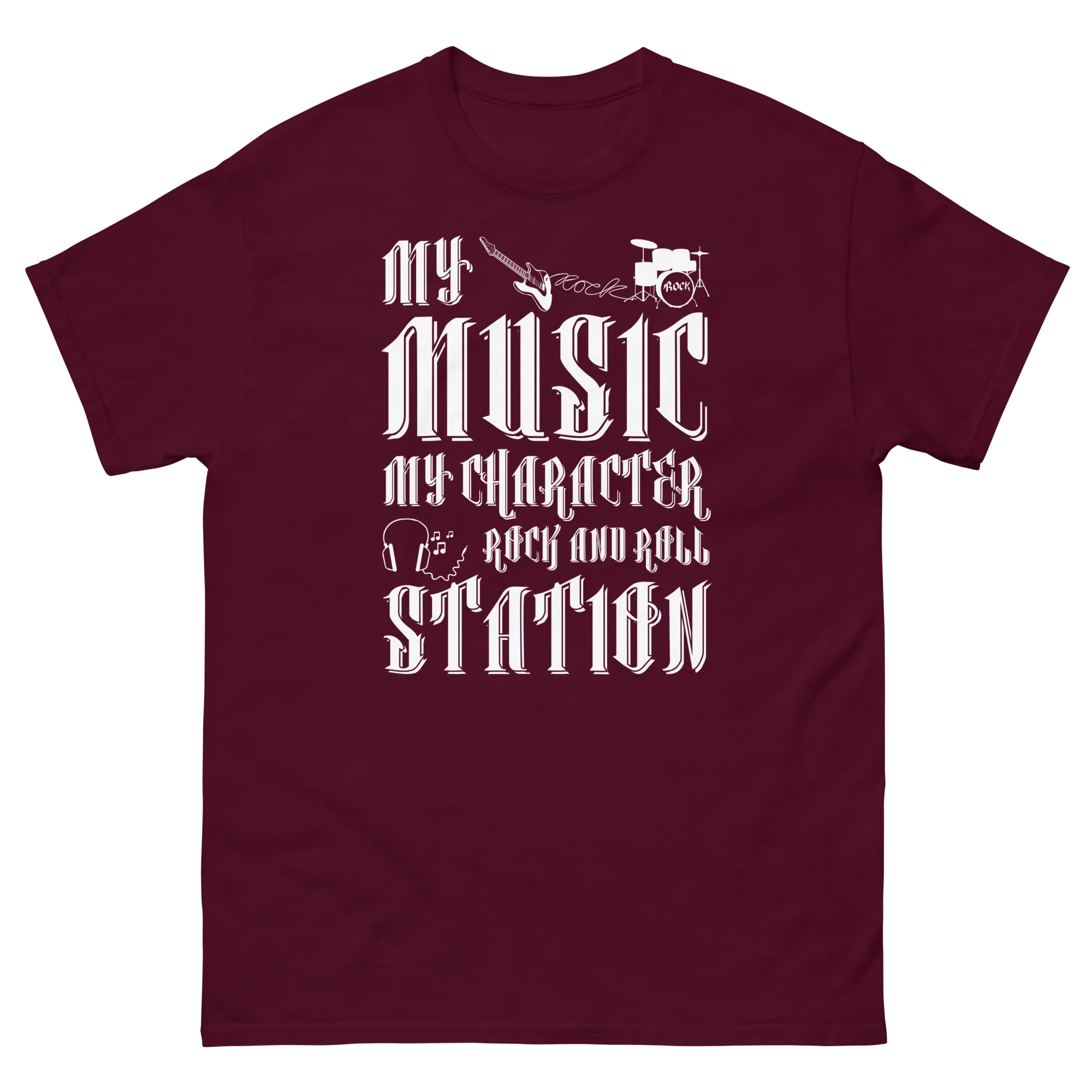 MY MUSIC MY CHARACTER unisex t-shirt - - Music t-shirts - Printoo Shop