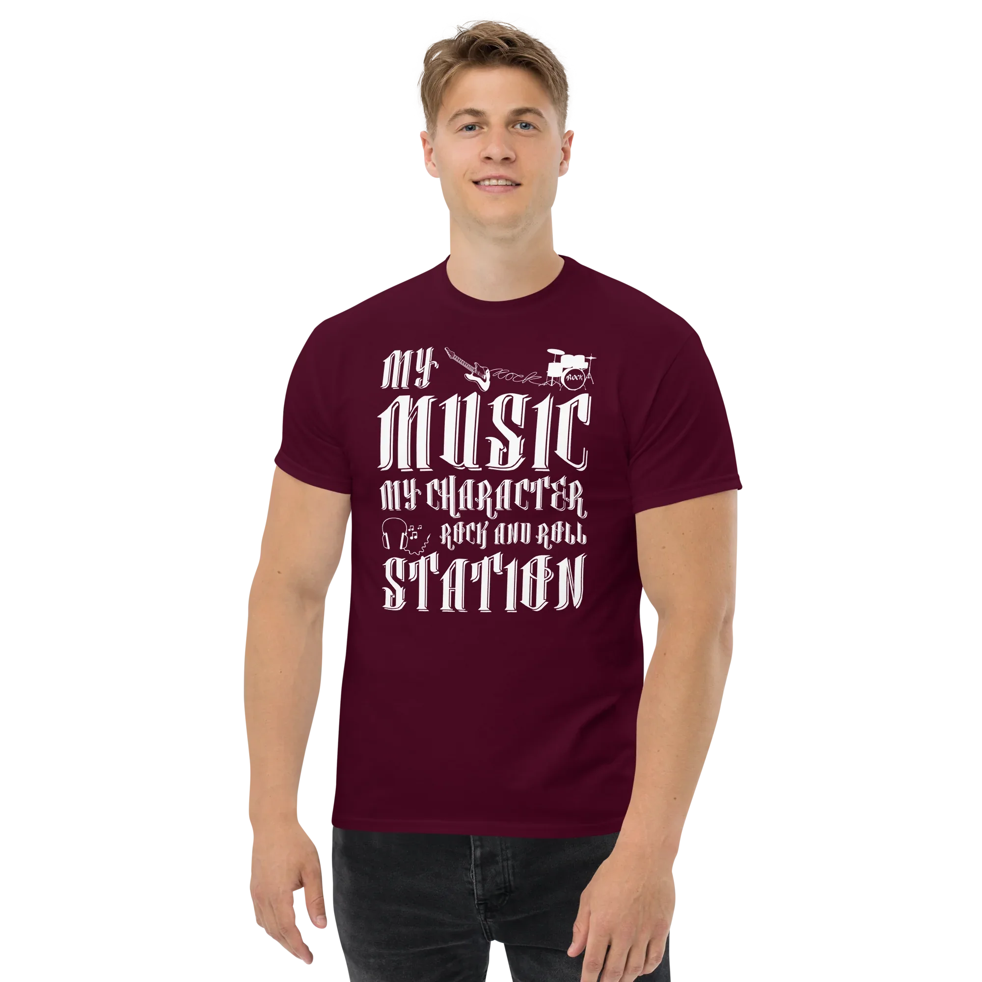 MY MUSIC MY CHARACTER unisex t-shirt - - Music t-shirts - Printoo Shop