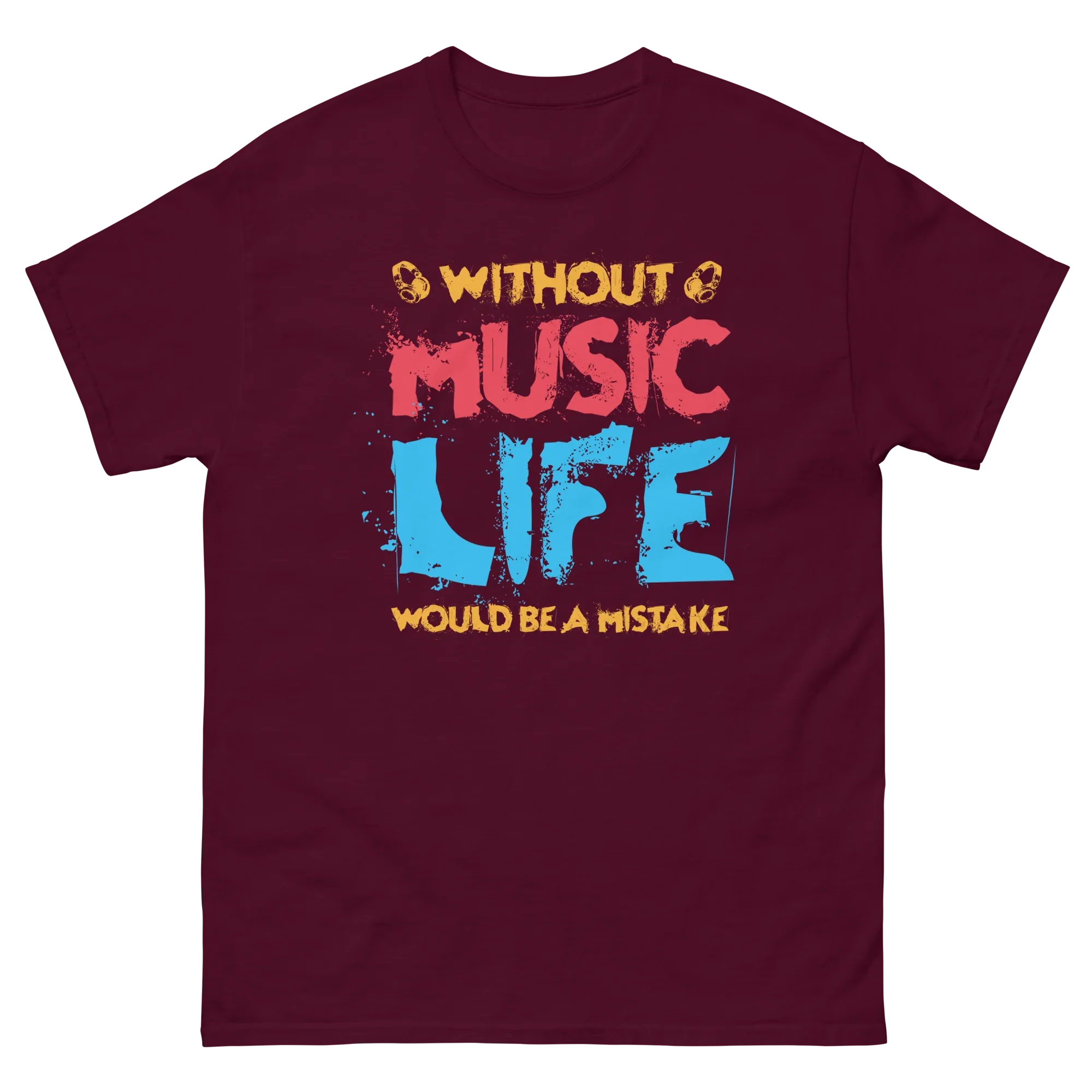MUSIC IS LIFE unisex t-shirt - - Music t-shirts - Printoo Shop