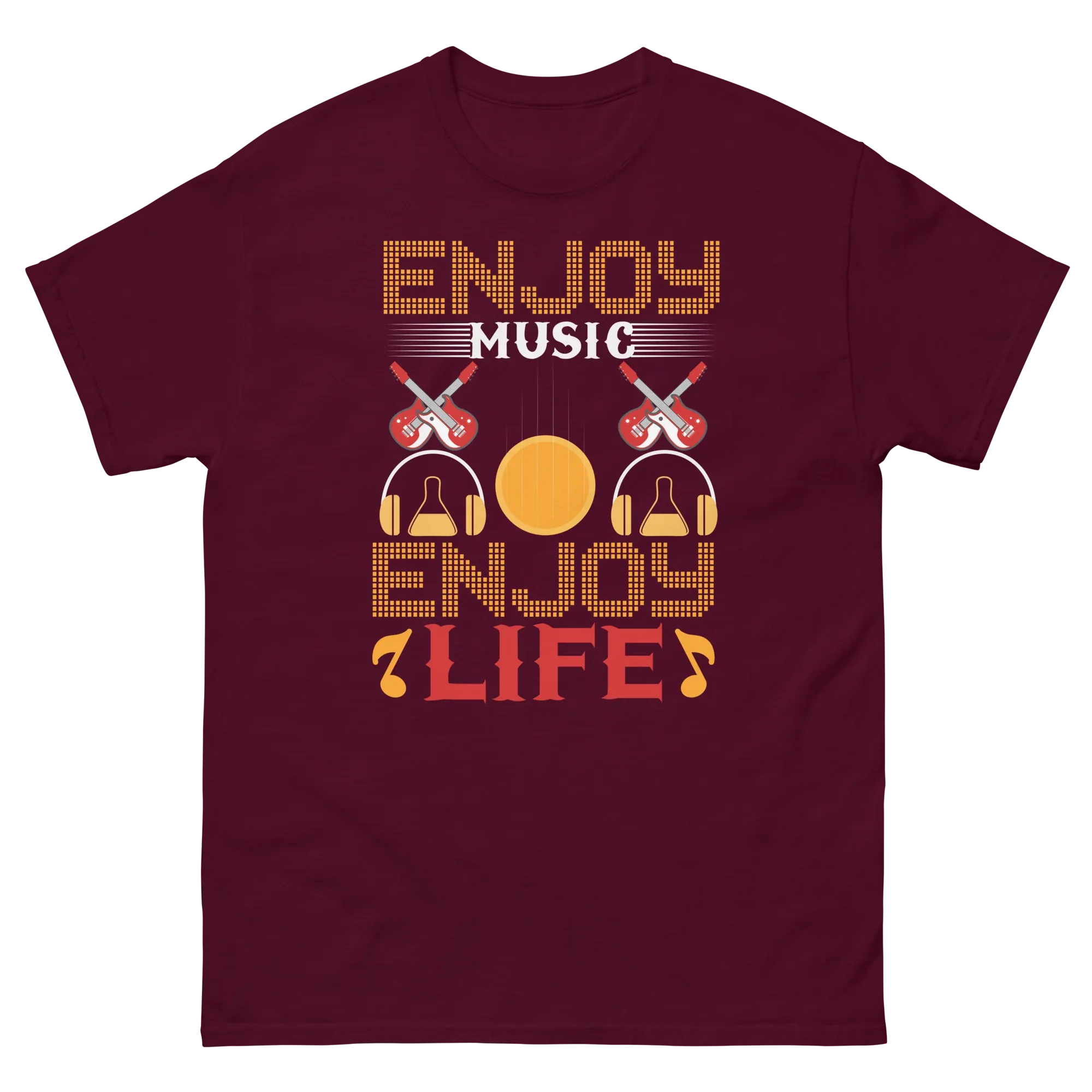 ENJOY MUSIC ENJOY LIFE unisex t-shirt - - Music t-shirts - Printoo Shop