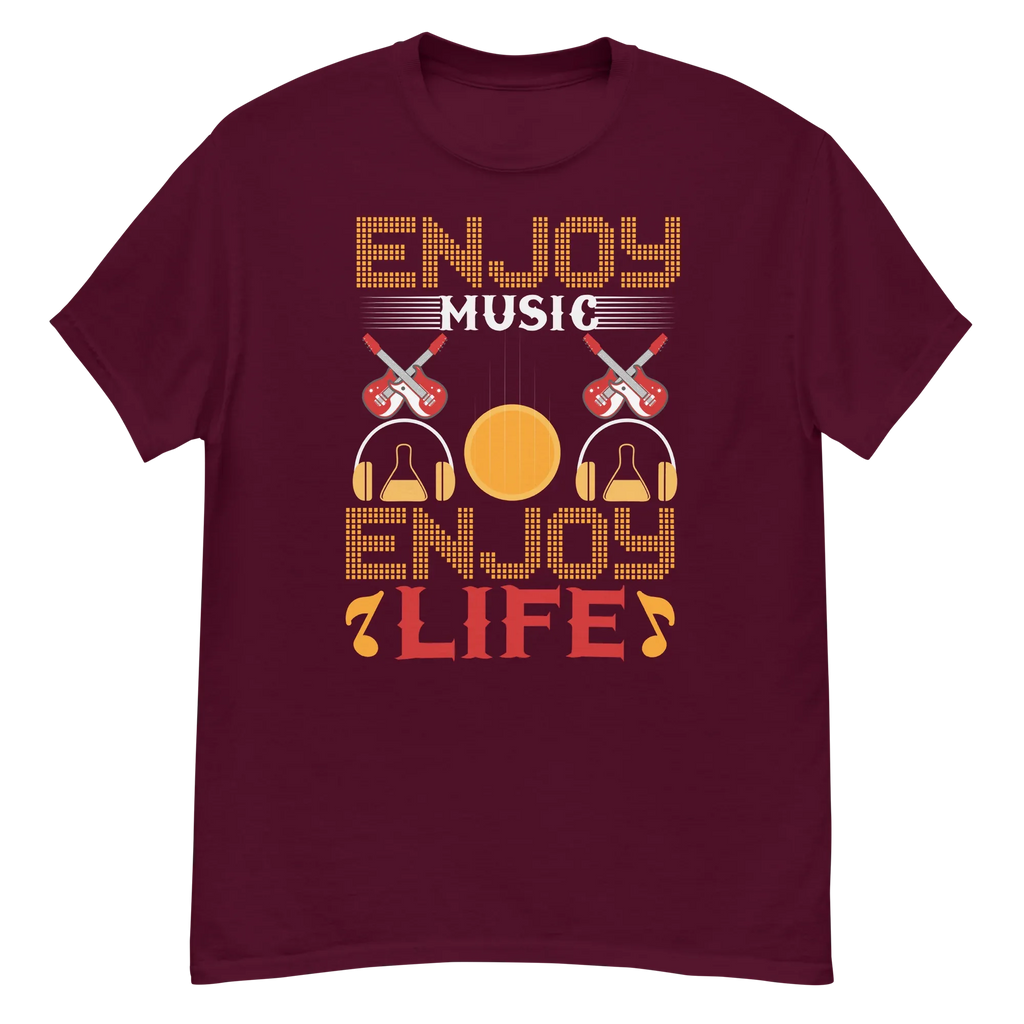 ENJOY MUSIC ENJOY LIFE unisex t-shirt - - Music t-shirts - Printoo Shop