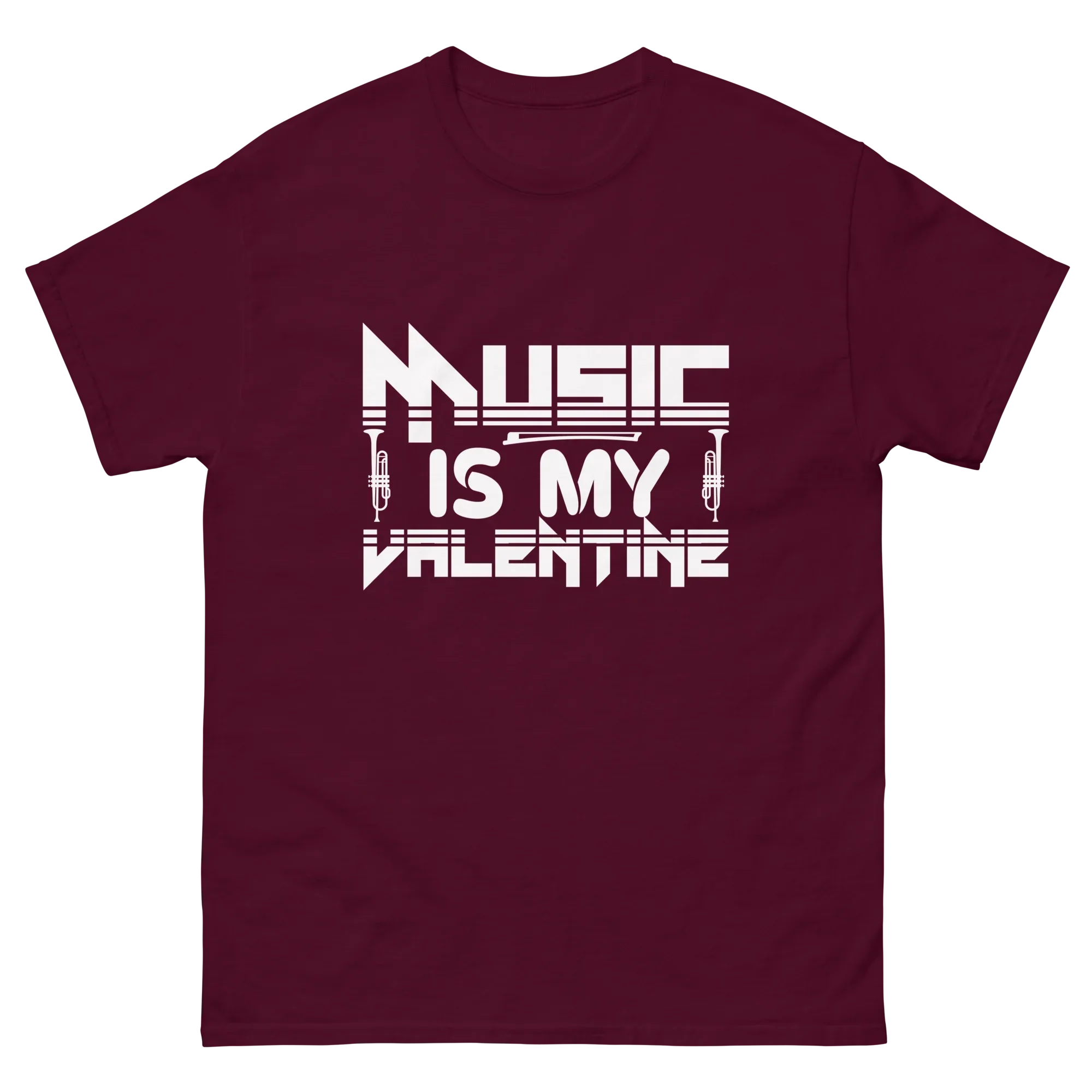 MUSIC IS MY VALENTINE unisex classic tee - - Music t-shirts - Printoo Shop