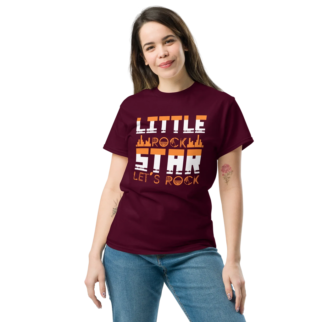 LITTLE ROCK STAR LET'S ROCK unisex classic tee - - Music t-shirts - Printoo Shop