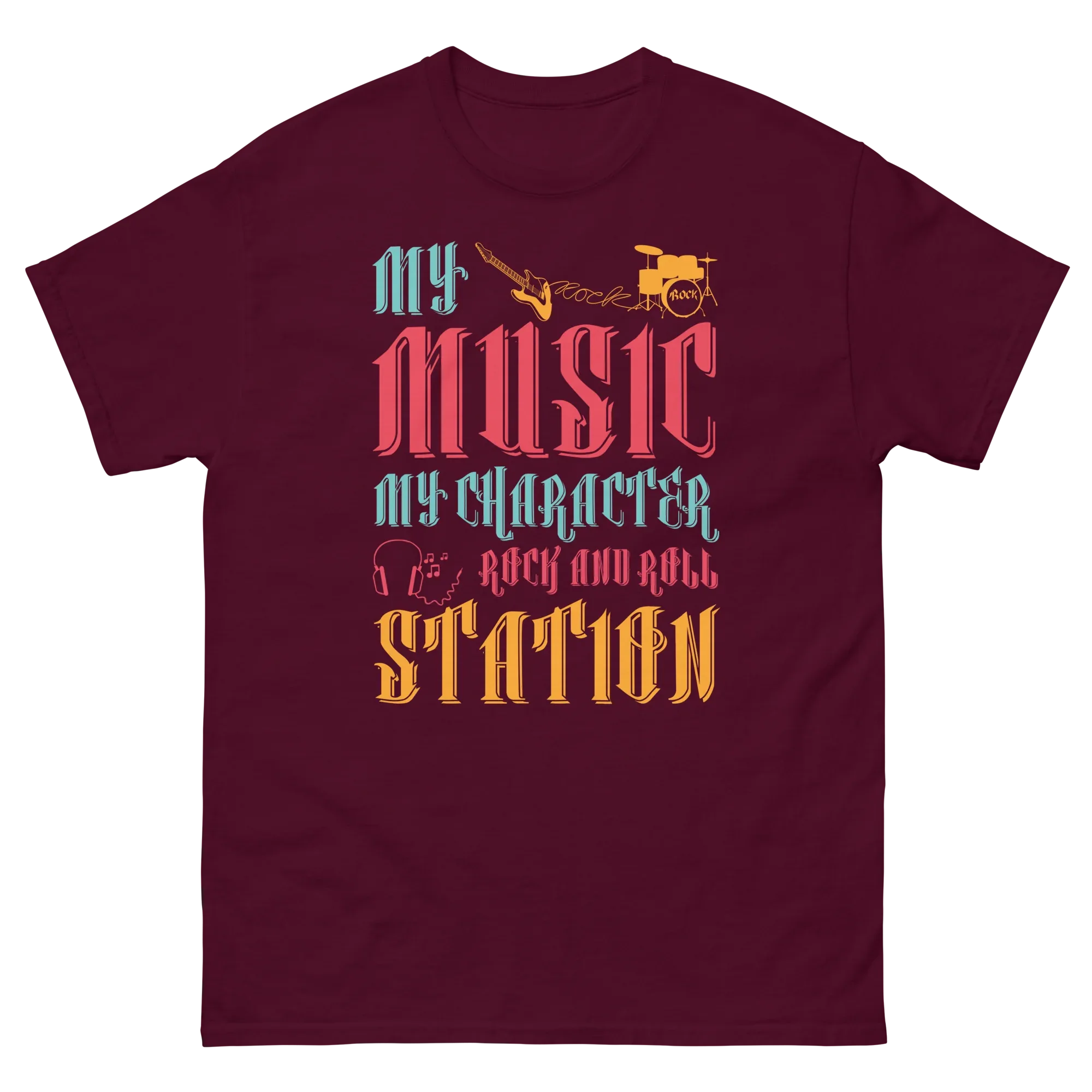 MY MUSIC MY CHARACTER unisex t-shirt - Printoo Shop - - 039.png, Music t-shirt, t-shirt, unisex, Unisex Classic Tee | Gildan 5000