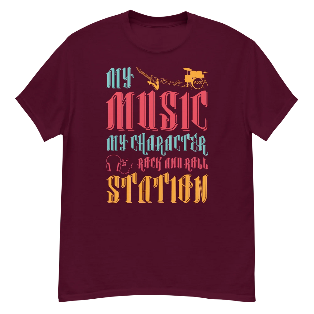 MY MUSIC MY CHARACTER unisex t-shirt - - Music t-shirts - Printoo Shop